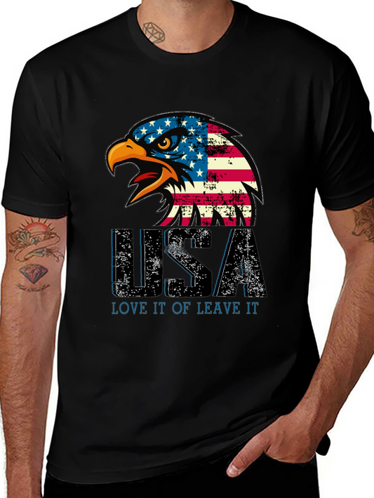USA Eagle Patriotic Graphic Tee