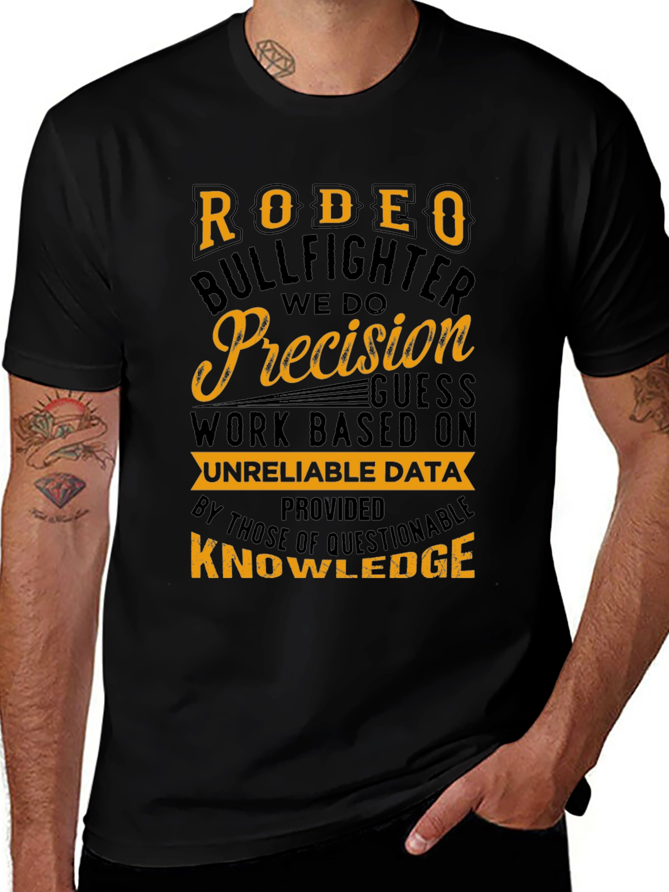 Rodeo Bullfighter Precision Graphic T-Shirt