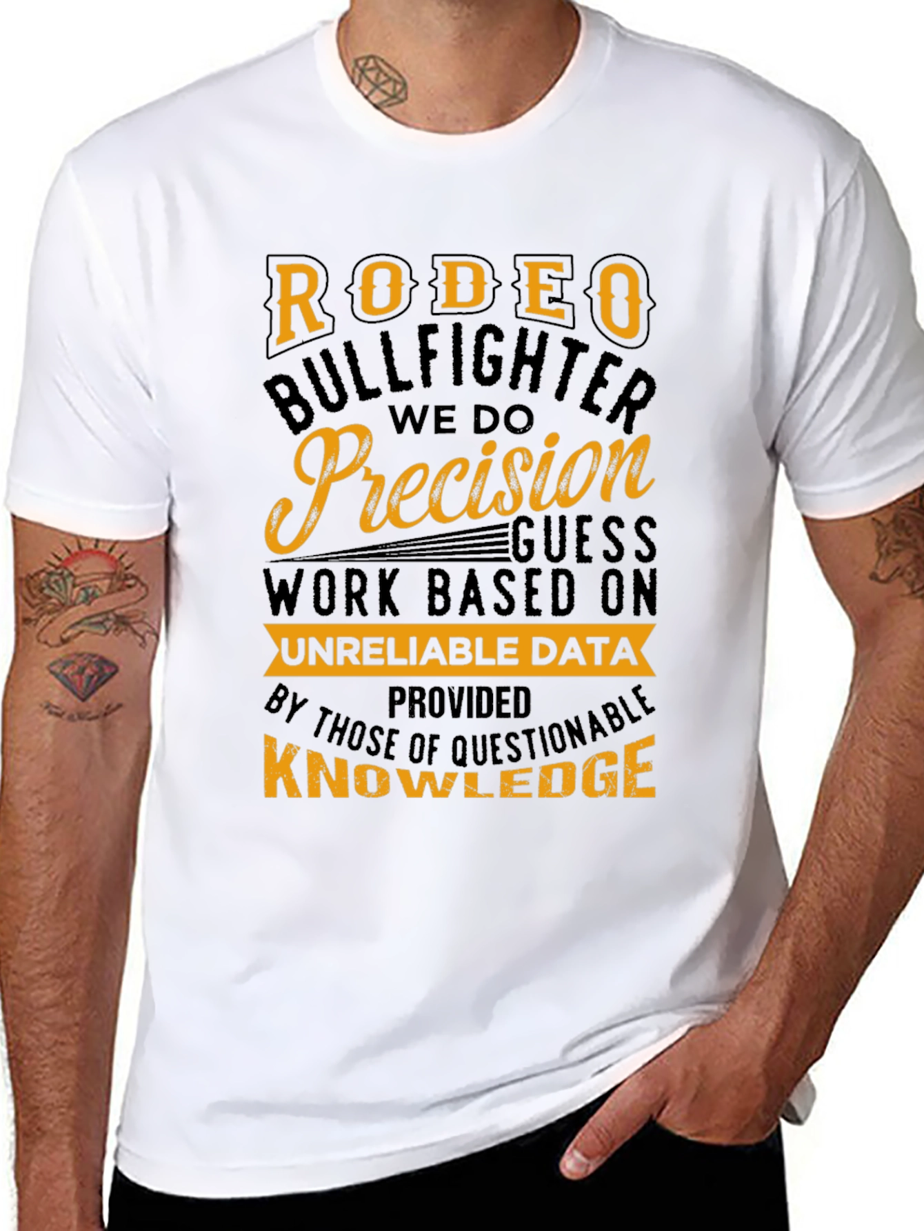 Rodeo Bullfighter Precision Graphic T-Shirt