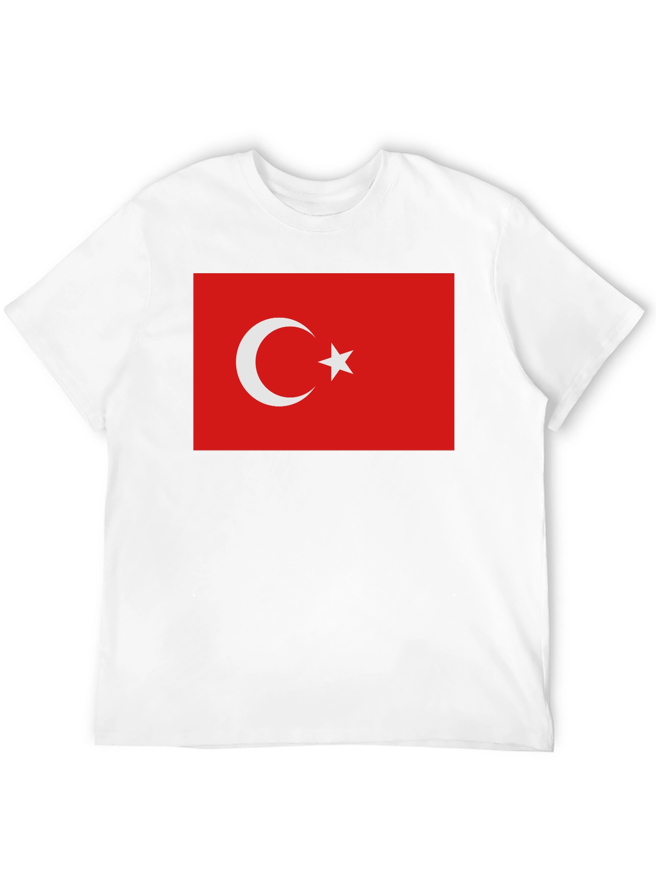 Turkey Flag Graphic Tee - Black Cotton T-Shirt