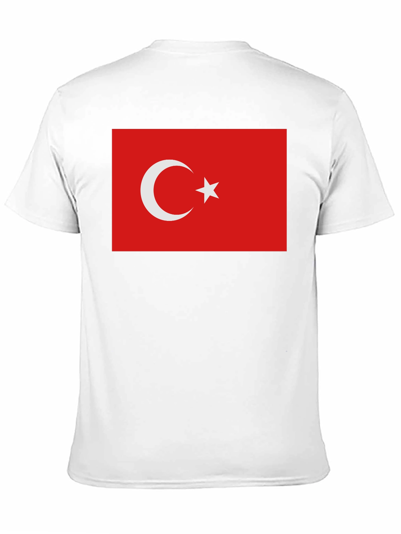 Turkey Flag Graphic Tee - Black Cotton T-Shirt