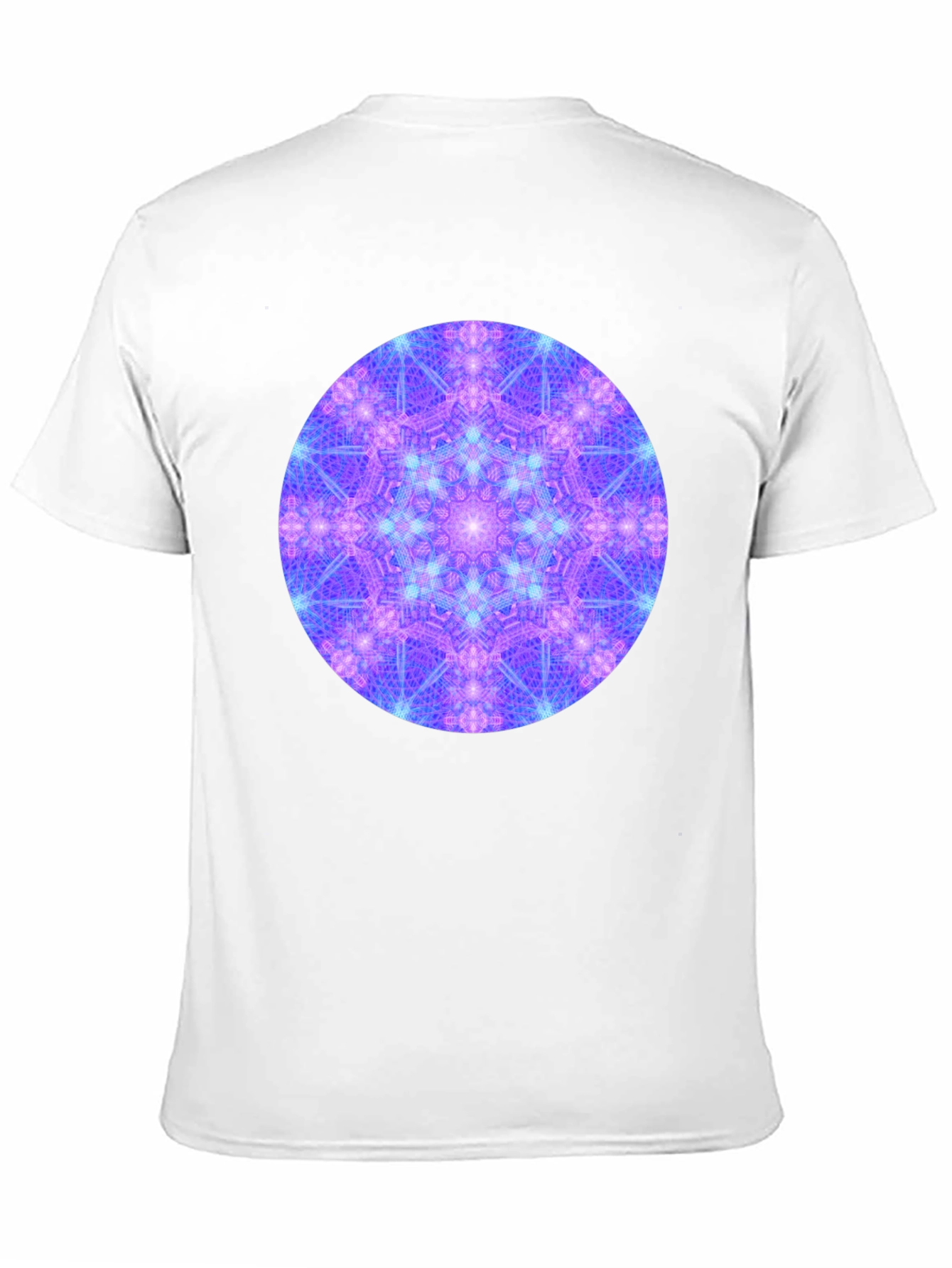 Geometric Mandala Design Black T-Shirt