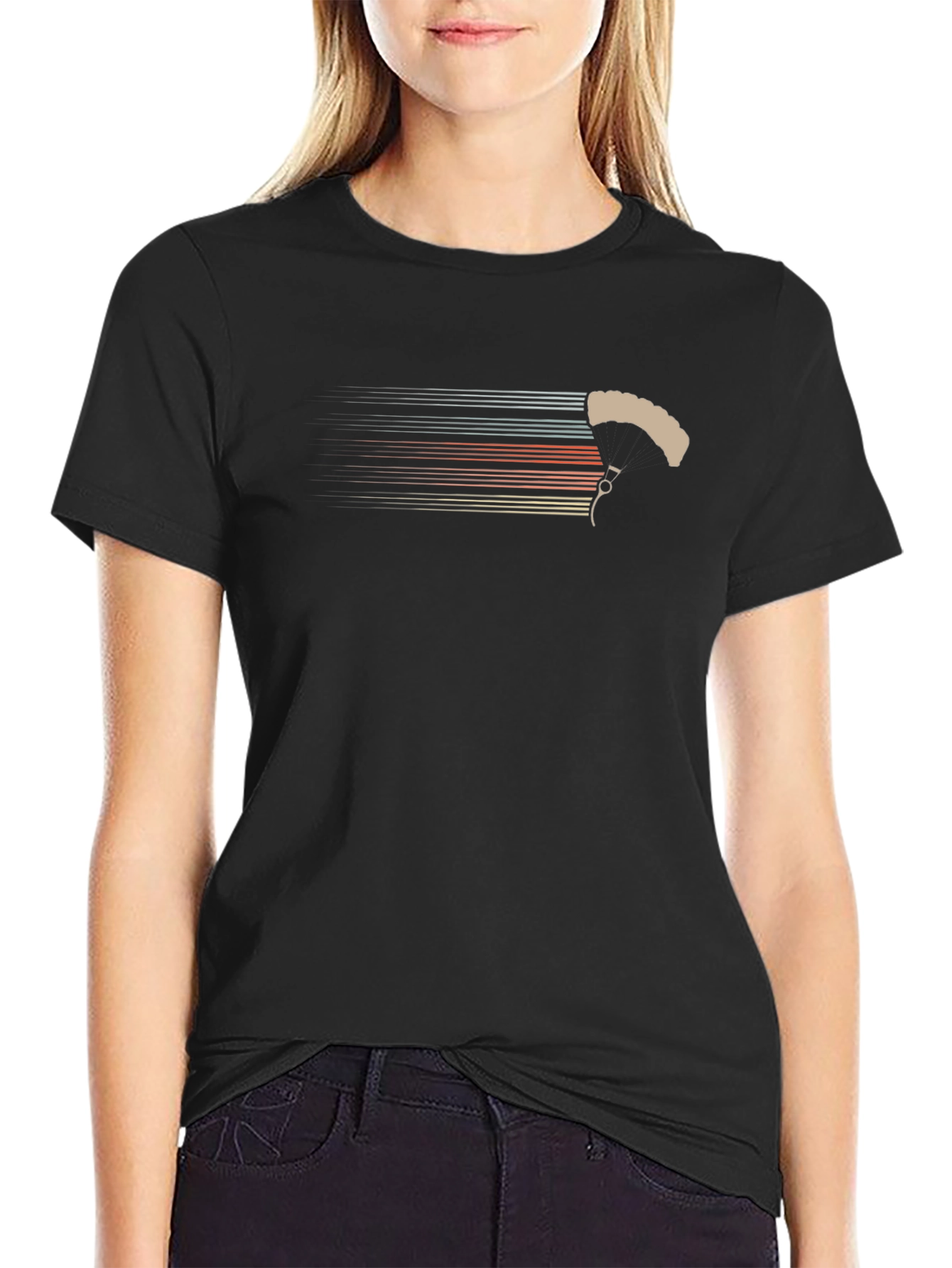 Retro Parachute T-Shirt - Skydiving Style