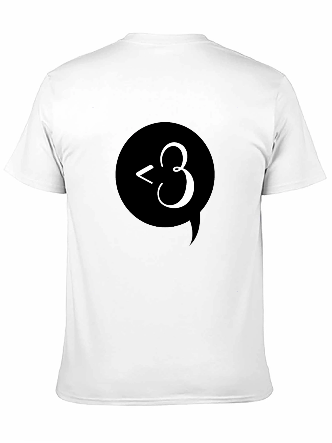 Black T-Shirt with Emoticon Design