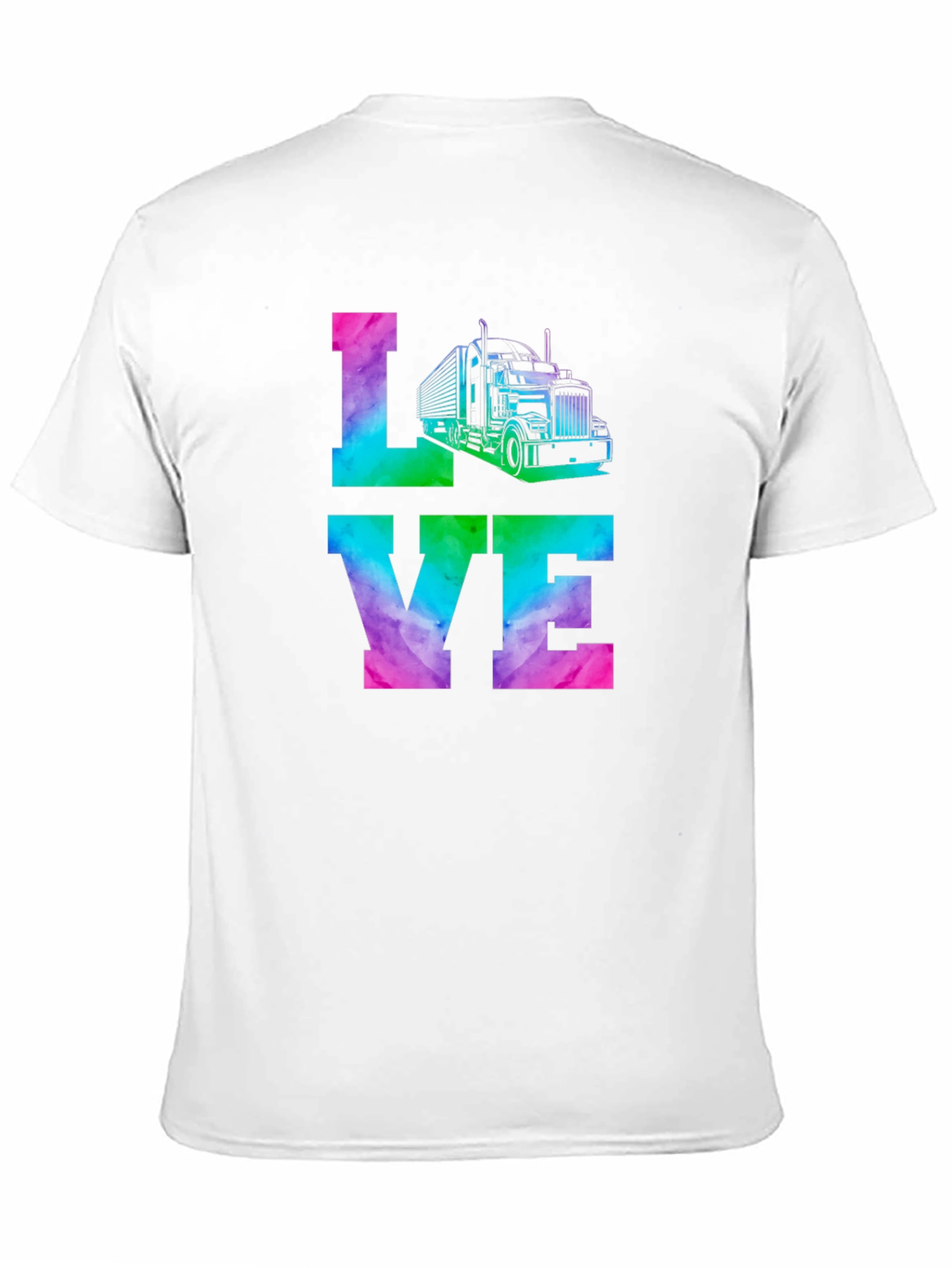 Love Trucker Tie Dye Graphic Tee