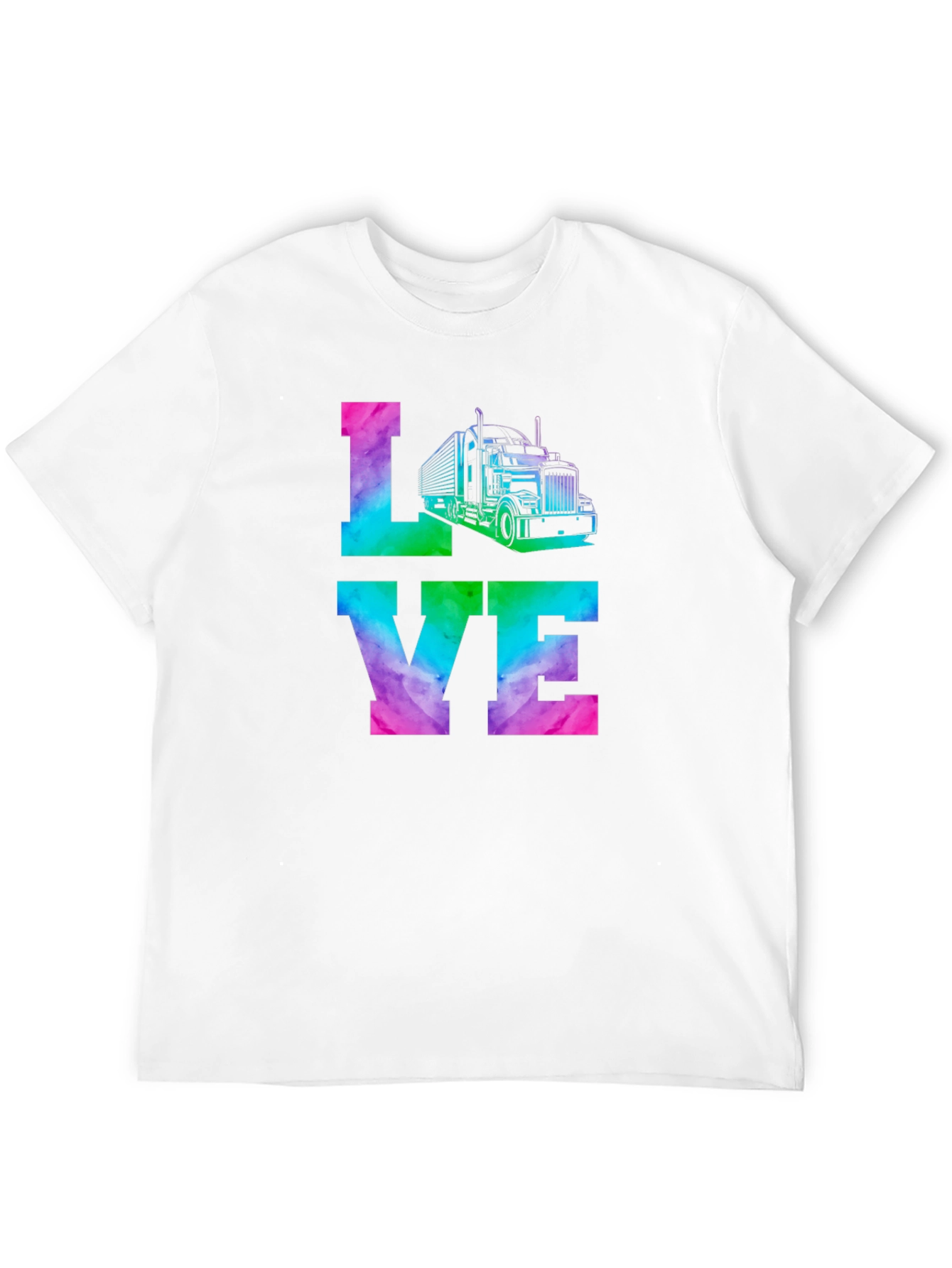 Love Trucker Tie Dye Graphic Tee
