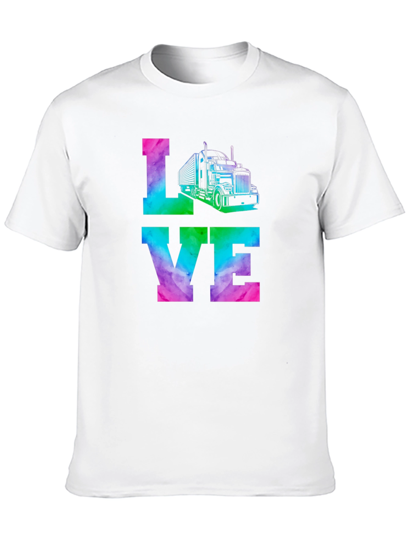Love Trucker Tie Dye Graphic Tee