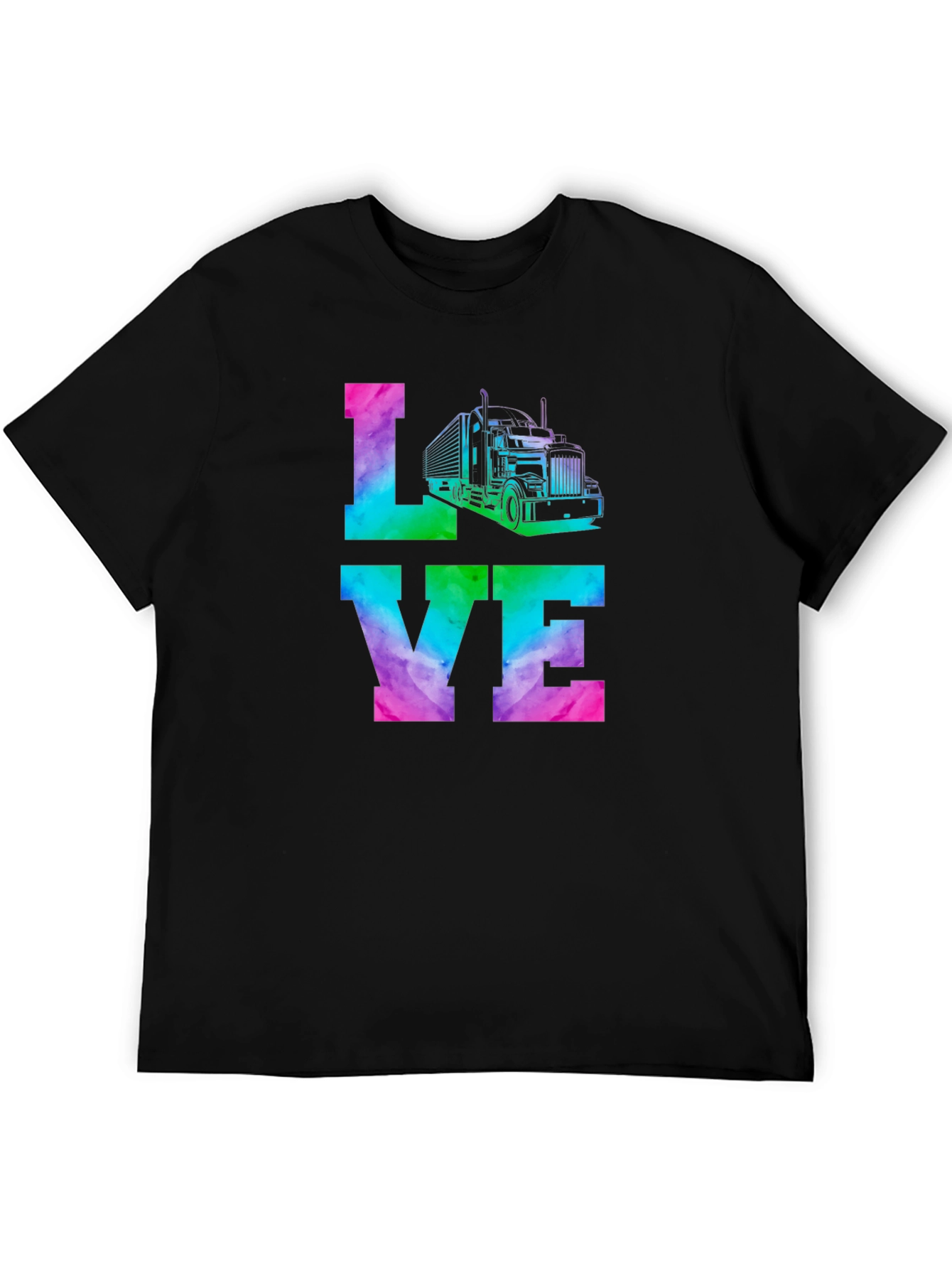 Love Trucker Tie Dye Graphic Tee