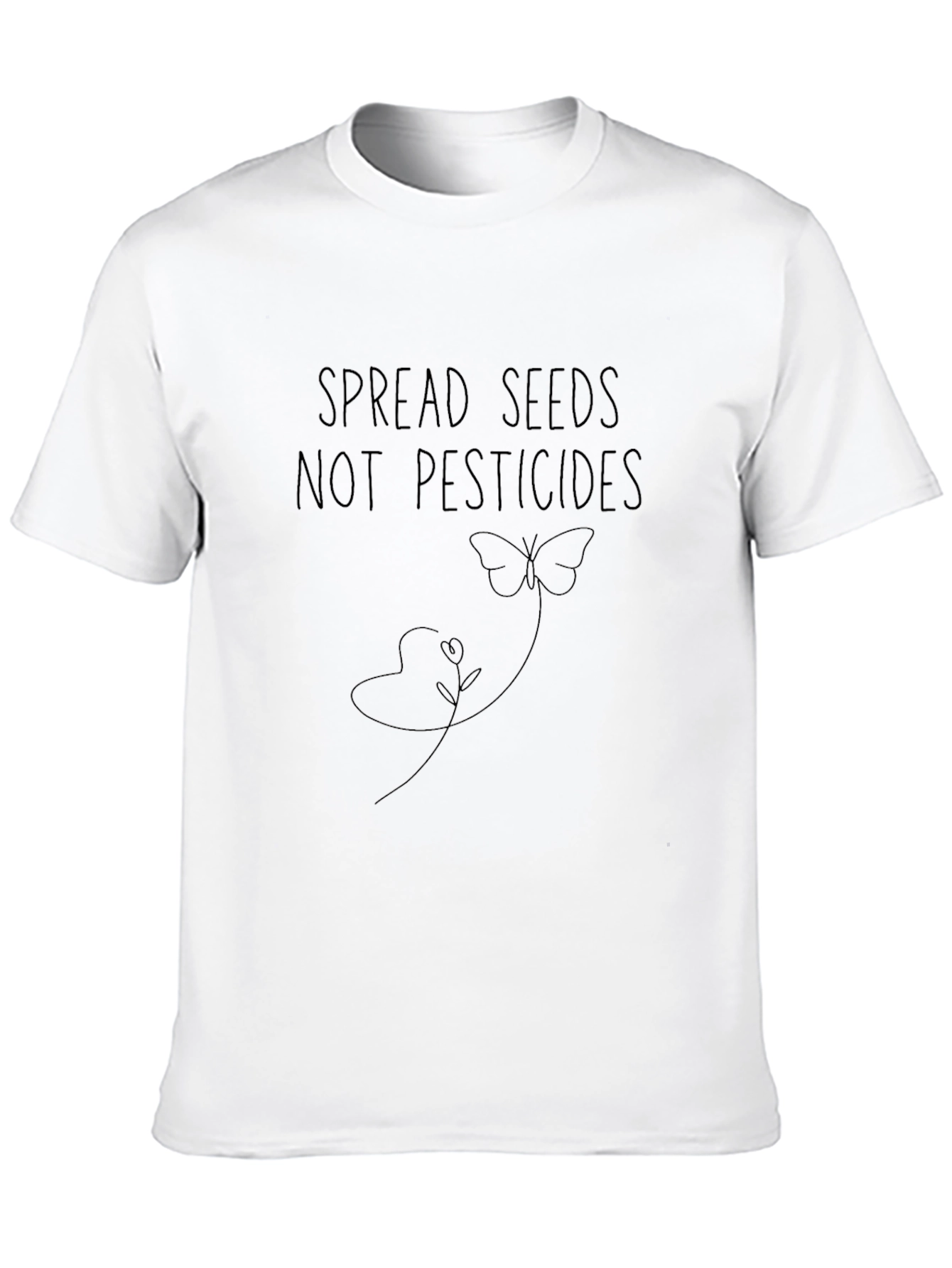 Spread Seeds Tee - Black Graphic T-Shirt
