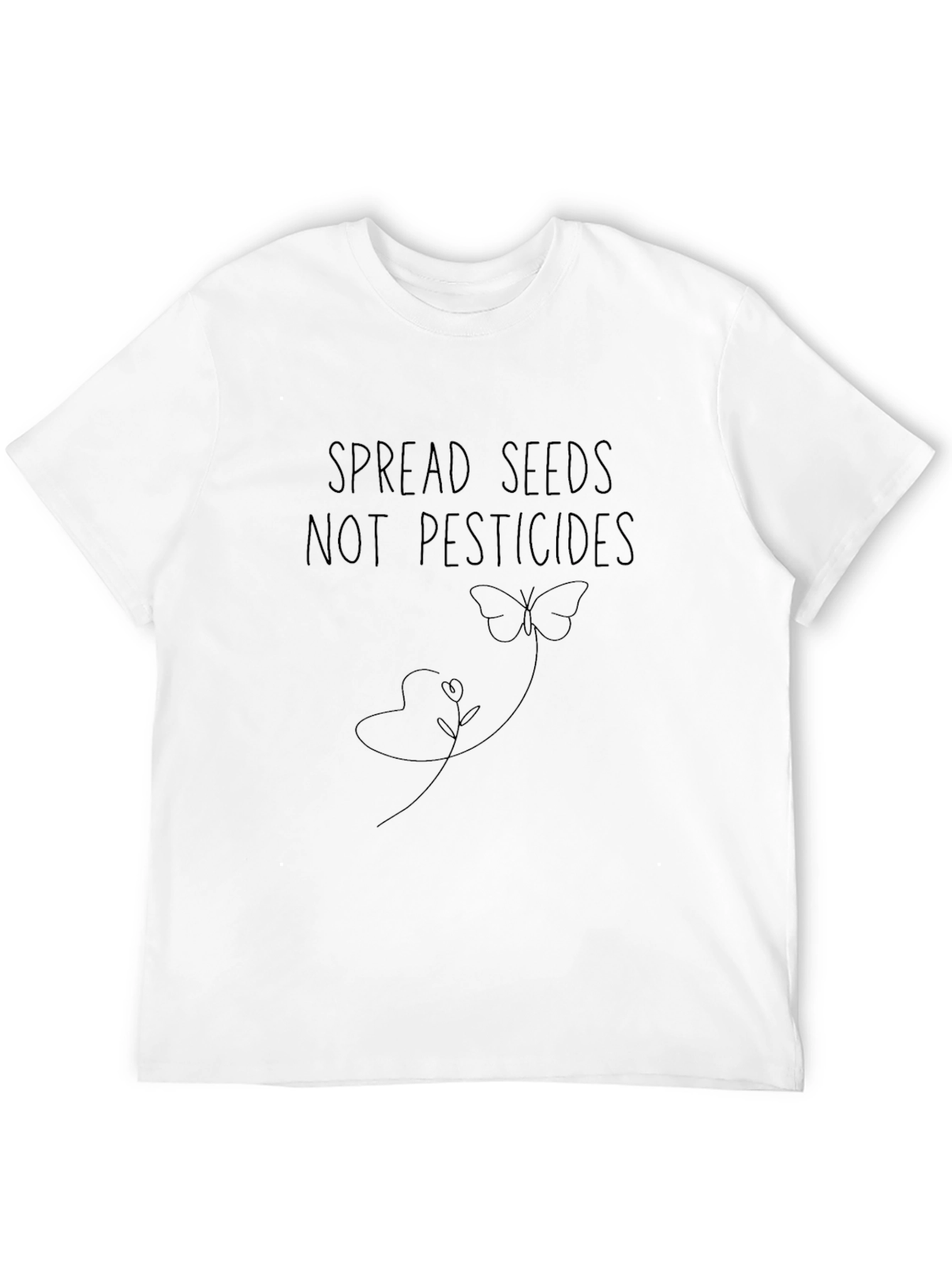 Spread Seeds Tee - Black Graphic T-Shirt