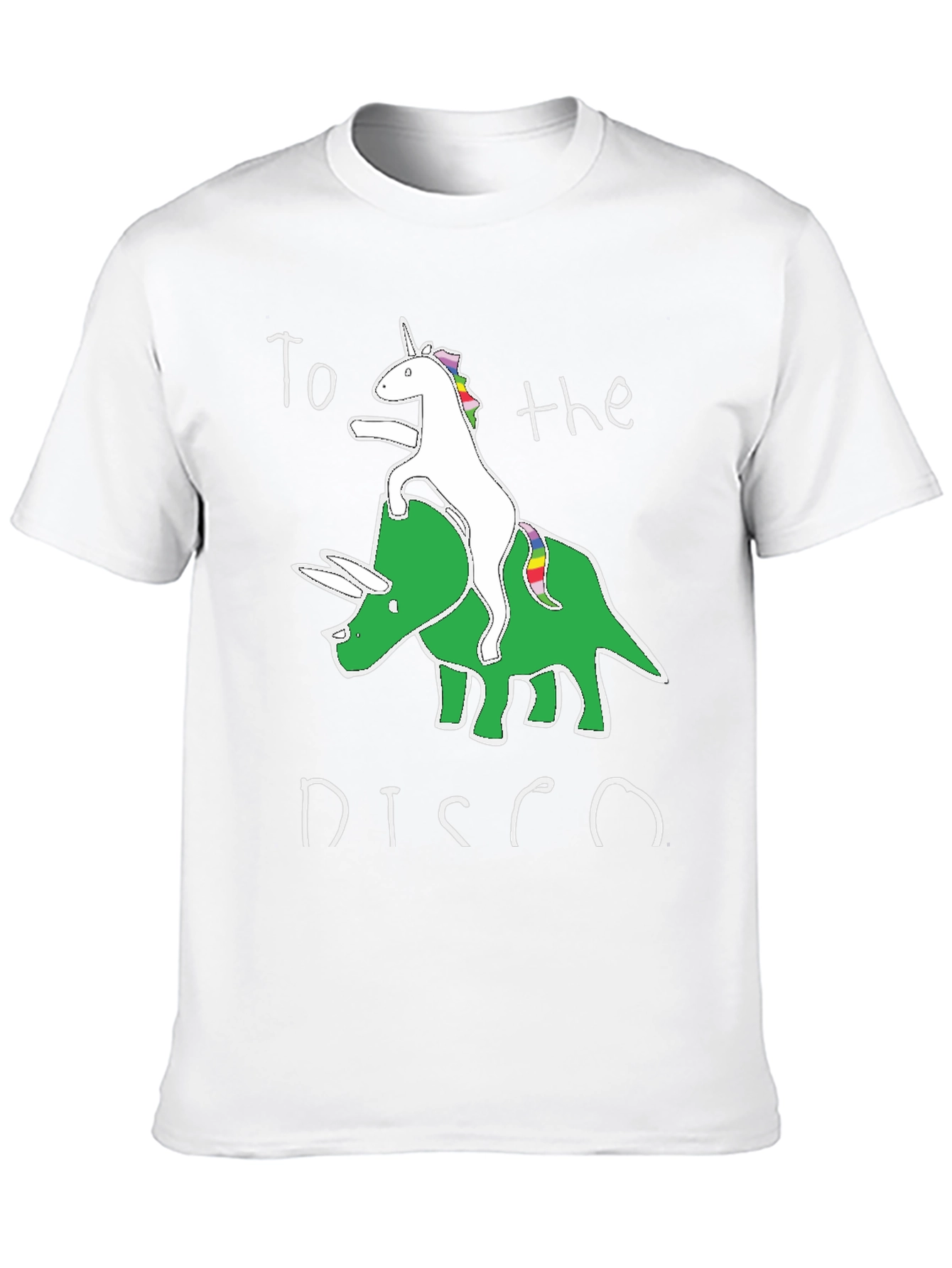 Unicorn Triceratops Disco T-Shirt