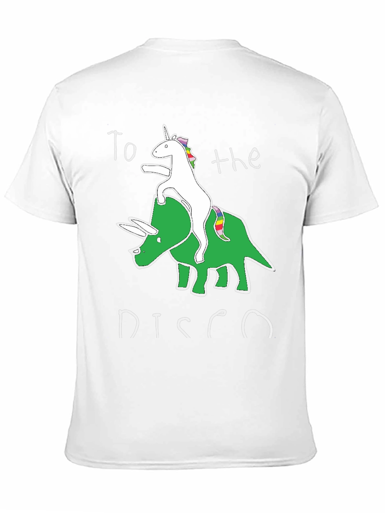 Unicorn Triceratops Disco T-Shirt