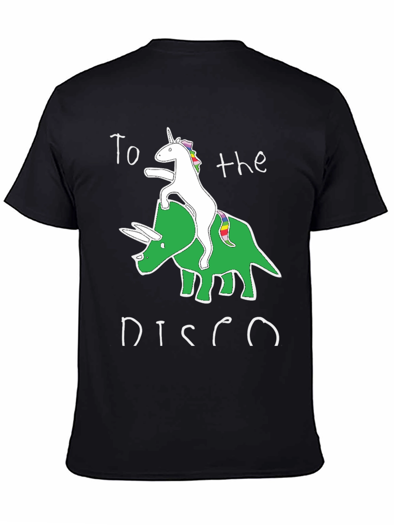 Unicorn Triceratops Disco T-Shirt