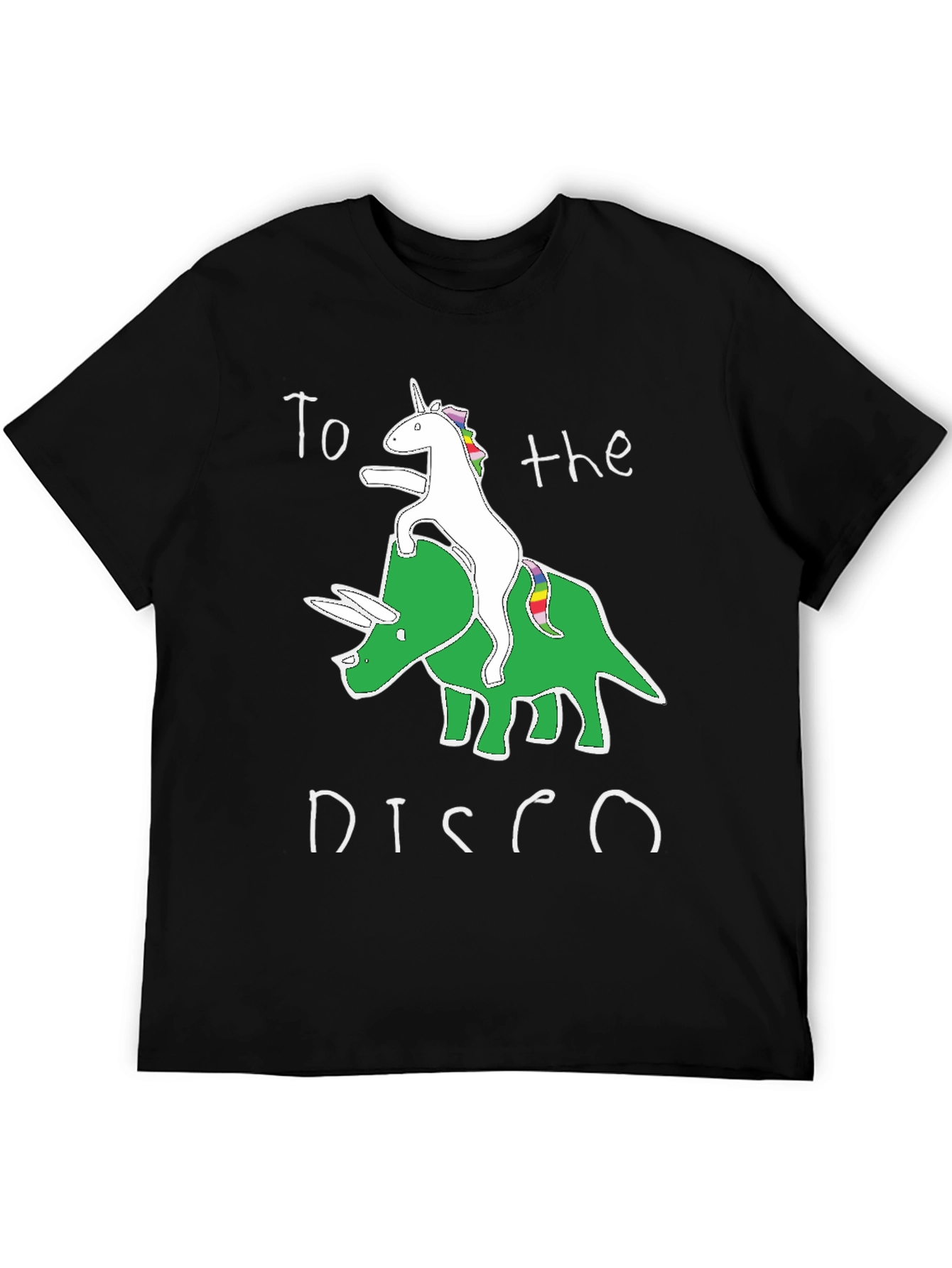 Unicorn Triceratops Disco T-Shirt