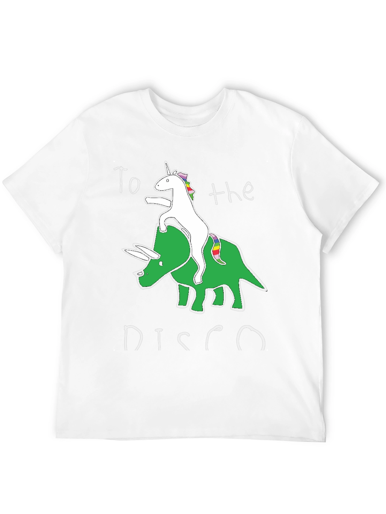 Unicorn Triceratops Disco T-Shirt