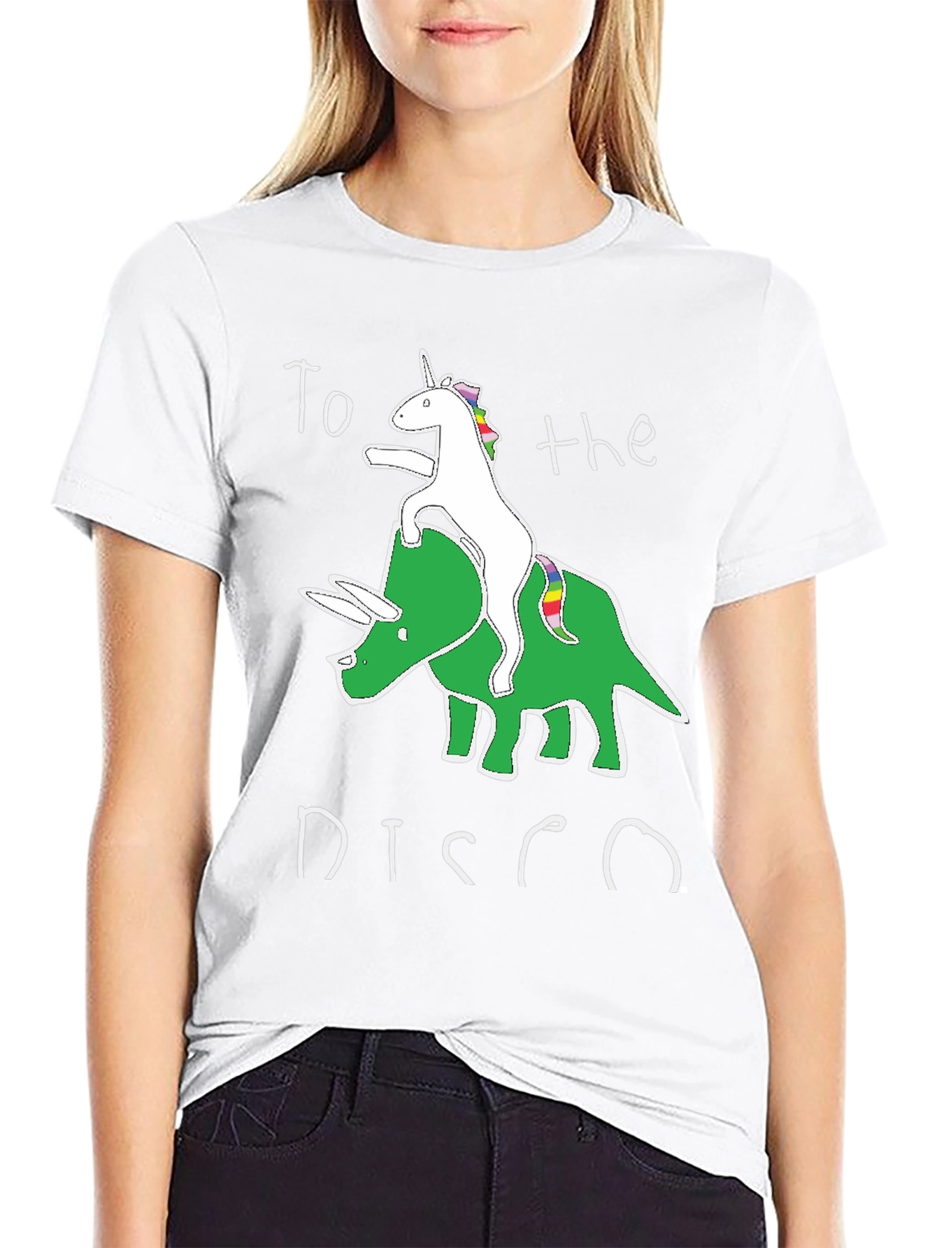 Unicorn Triceratops Disco T-Shirt