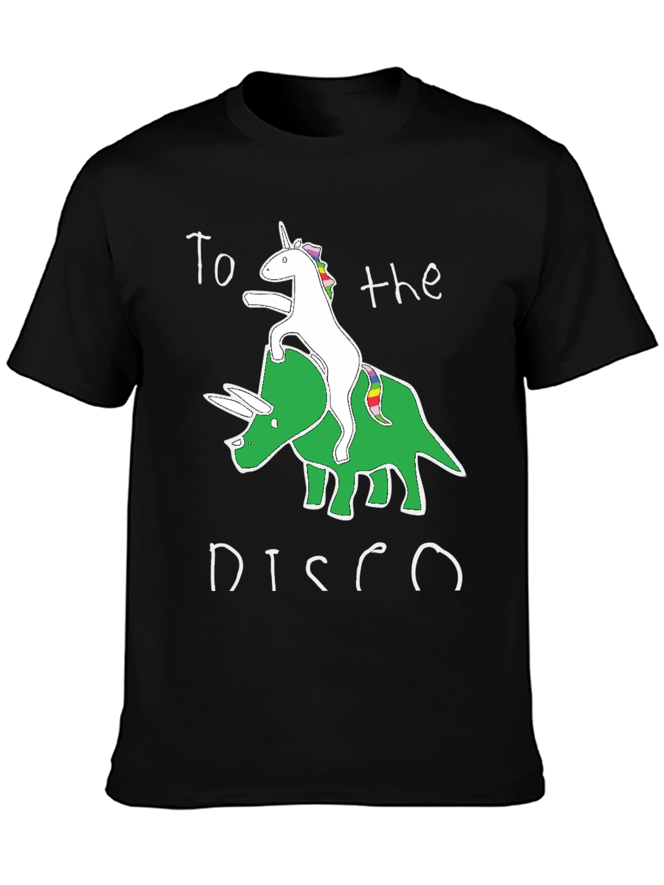 Unicorn Triceratops Disco T-Shirt