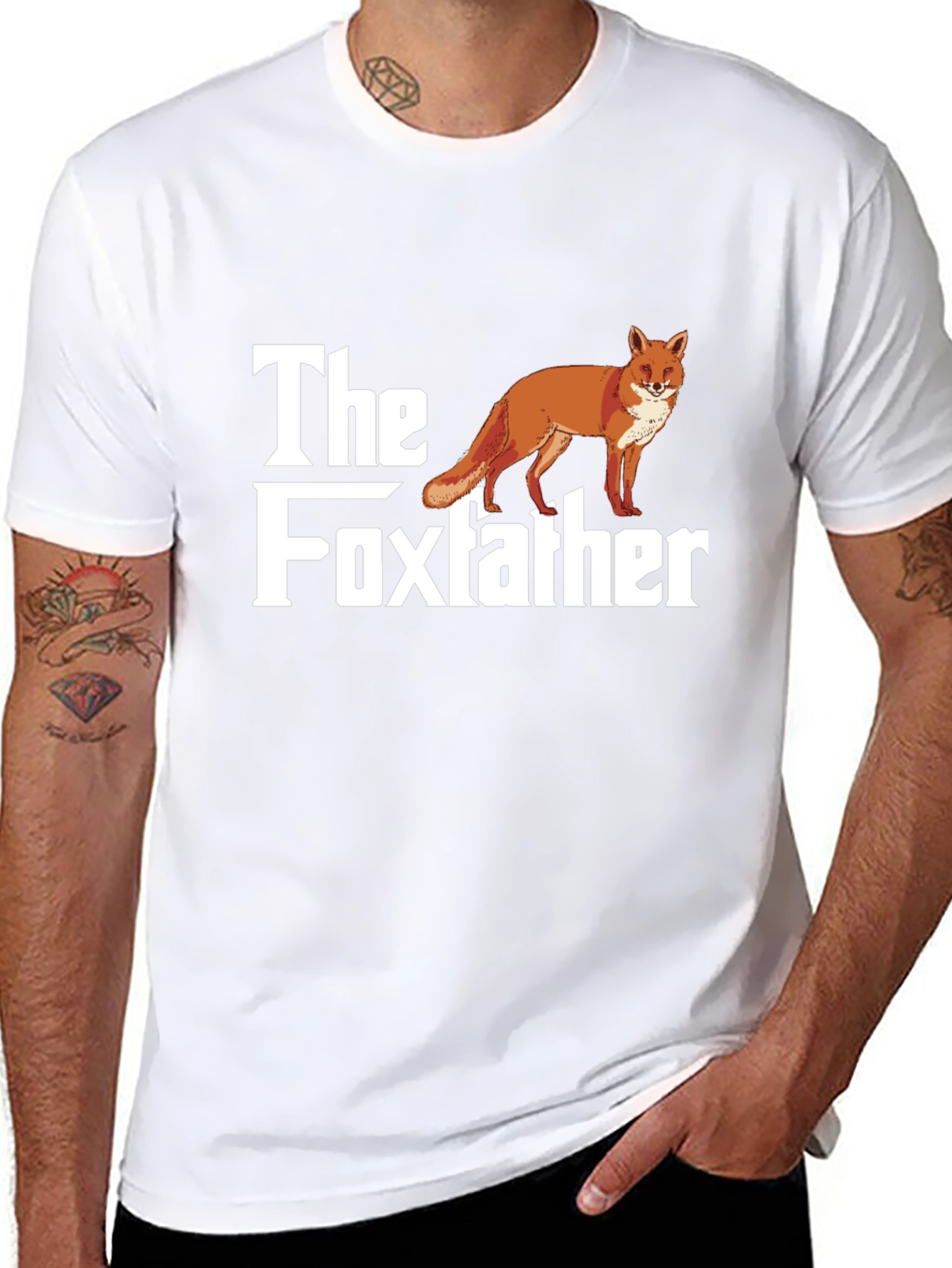 The Foxfather T-Shirt - Funny Animal Graphic Tee