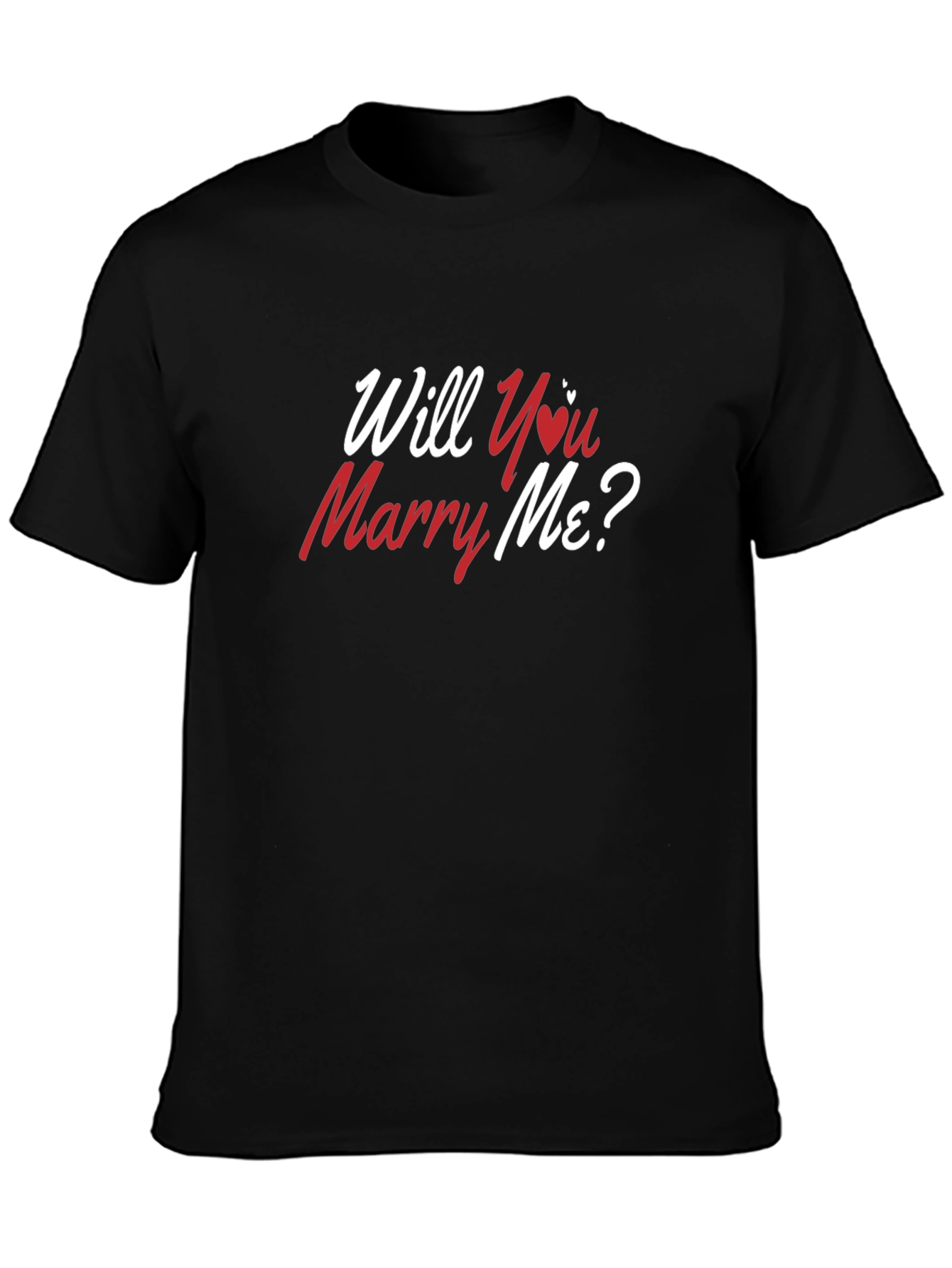 Will You Marry Me T-Shirt - Romantic Proposal Tee