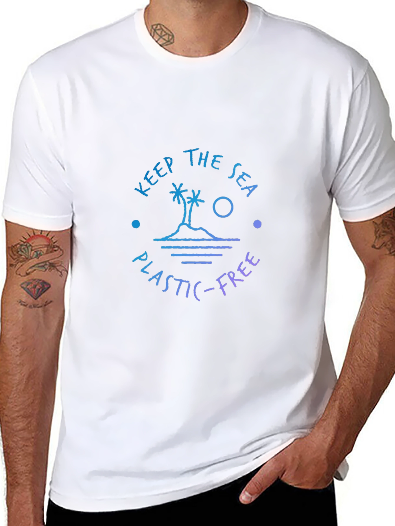 Keep the Sea Plastic-Free Graphic T-Shirt