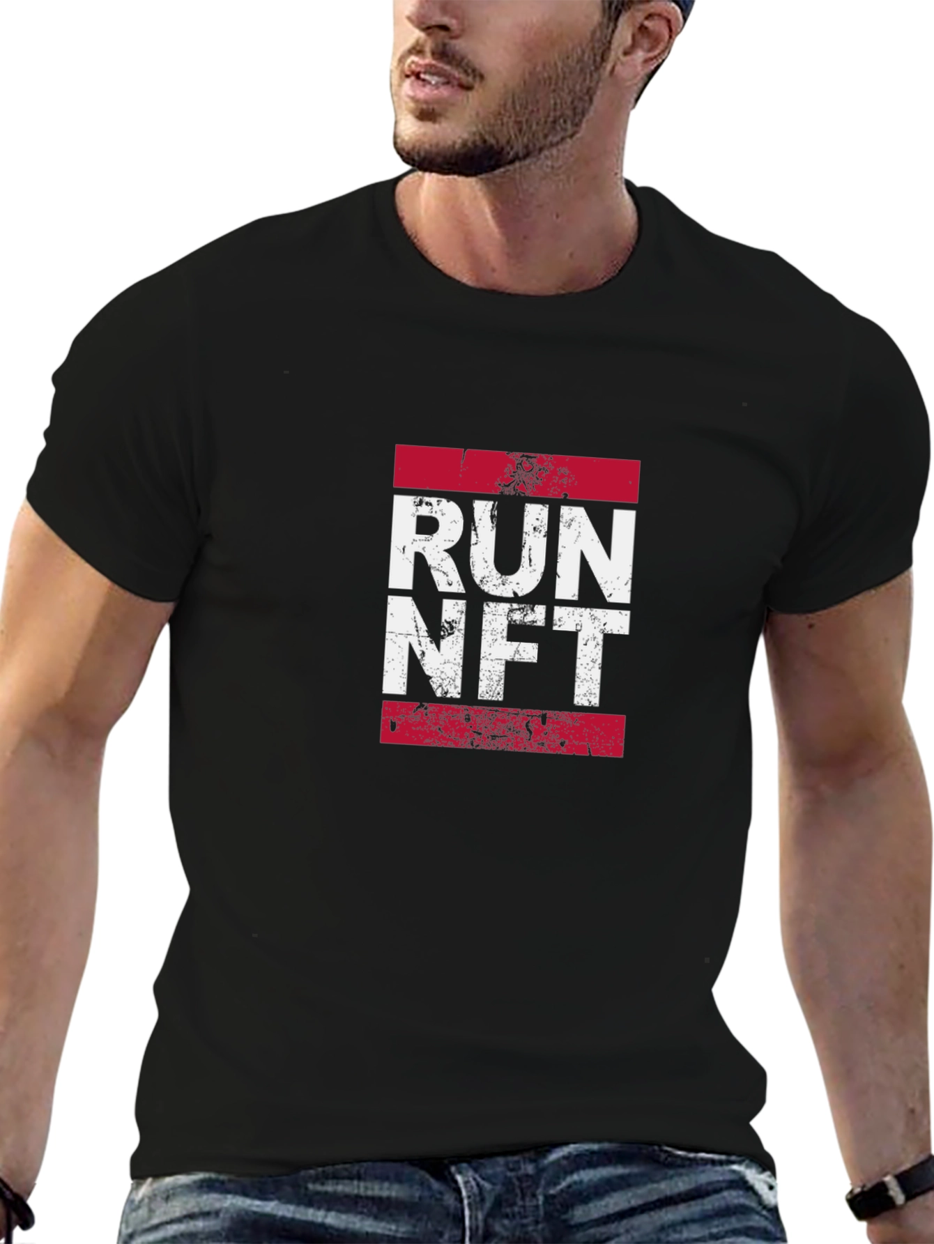 Run NFT Graphic T-Shirt - Black
