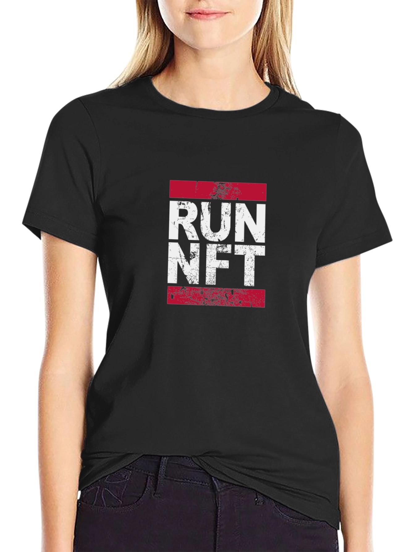 Run NFT Graphic T-Shirt - Black