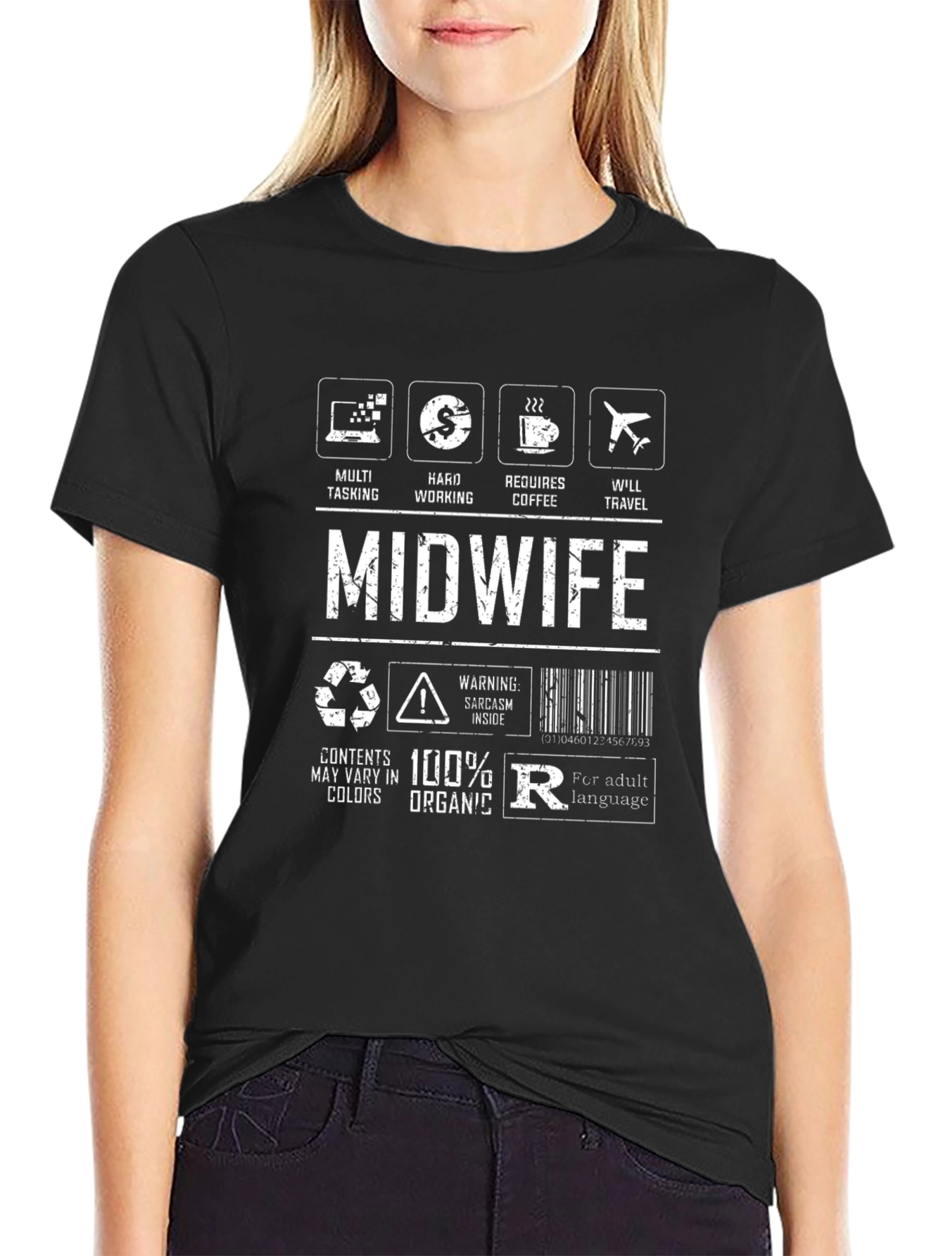 Midwife T-Shirt - Multi-Tasking Hard Working Requires Coffee