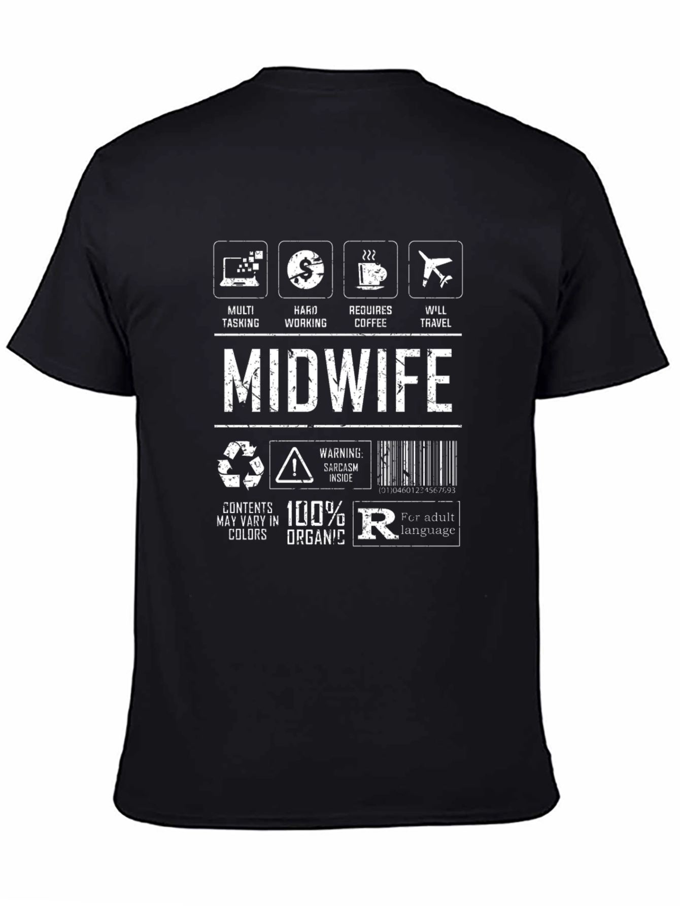 Midwife T-Shirt - Multi-Tasking Hard Working Requires Coffee