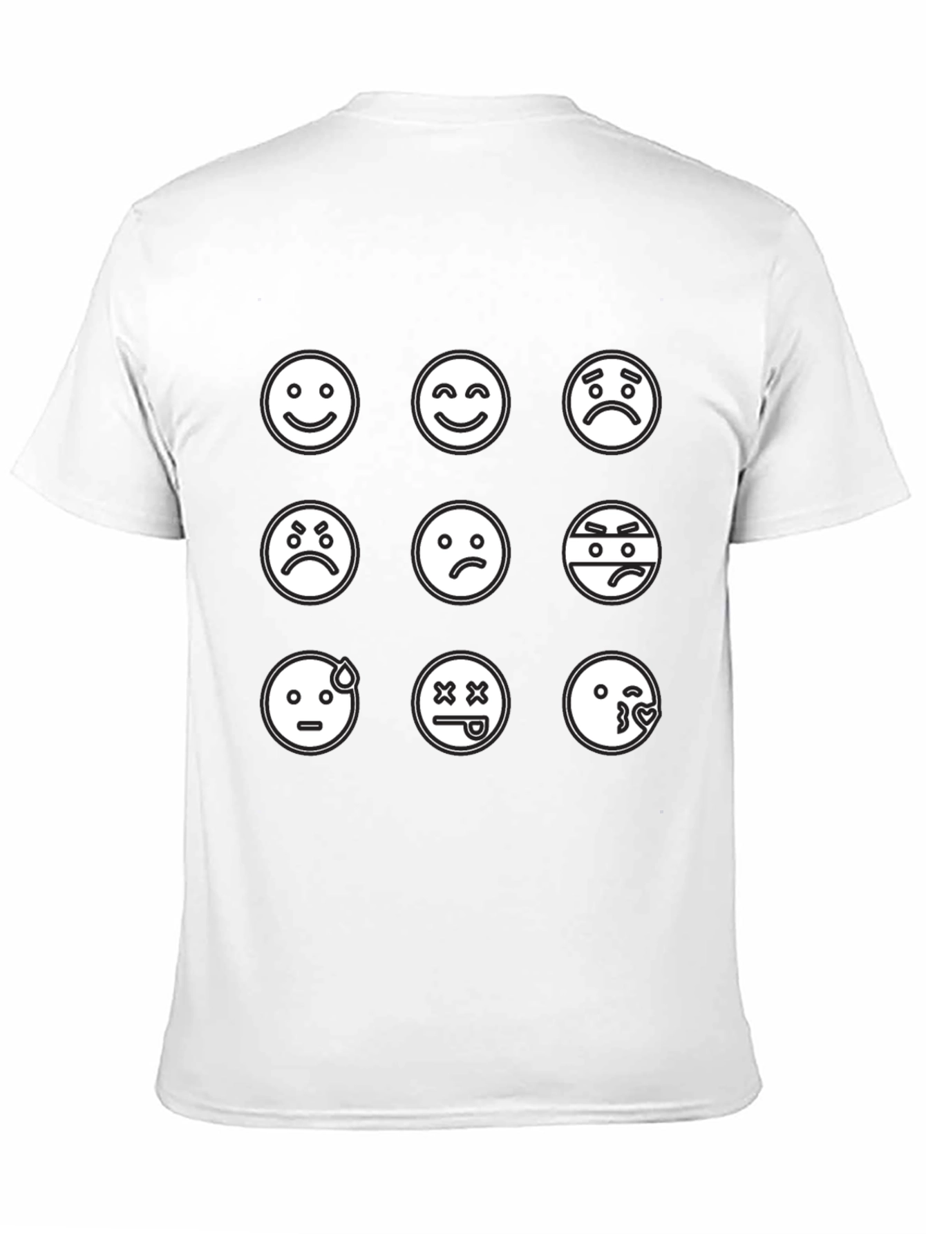 Emoji Mood T-Shirt - Black