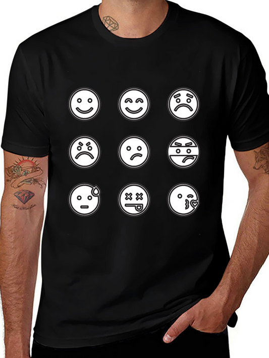 Emoji Mood T-Shirt - Black