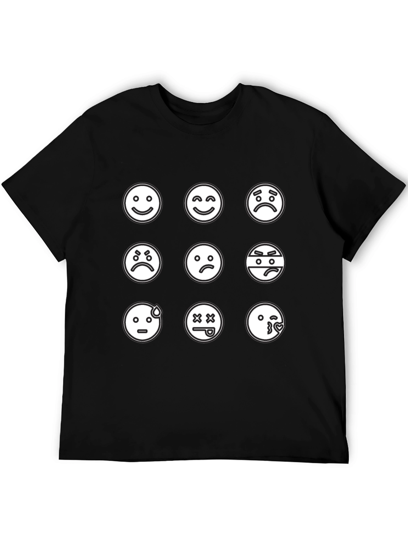 Emoji Mood T-Shirt - Black