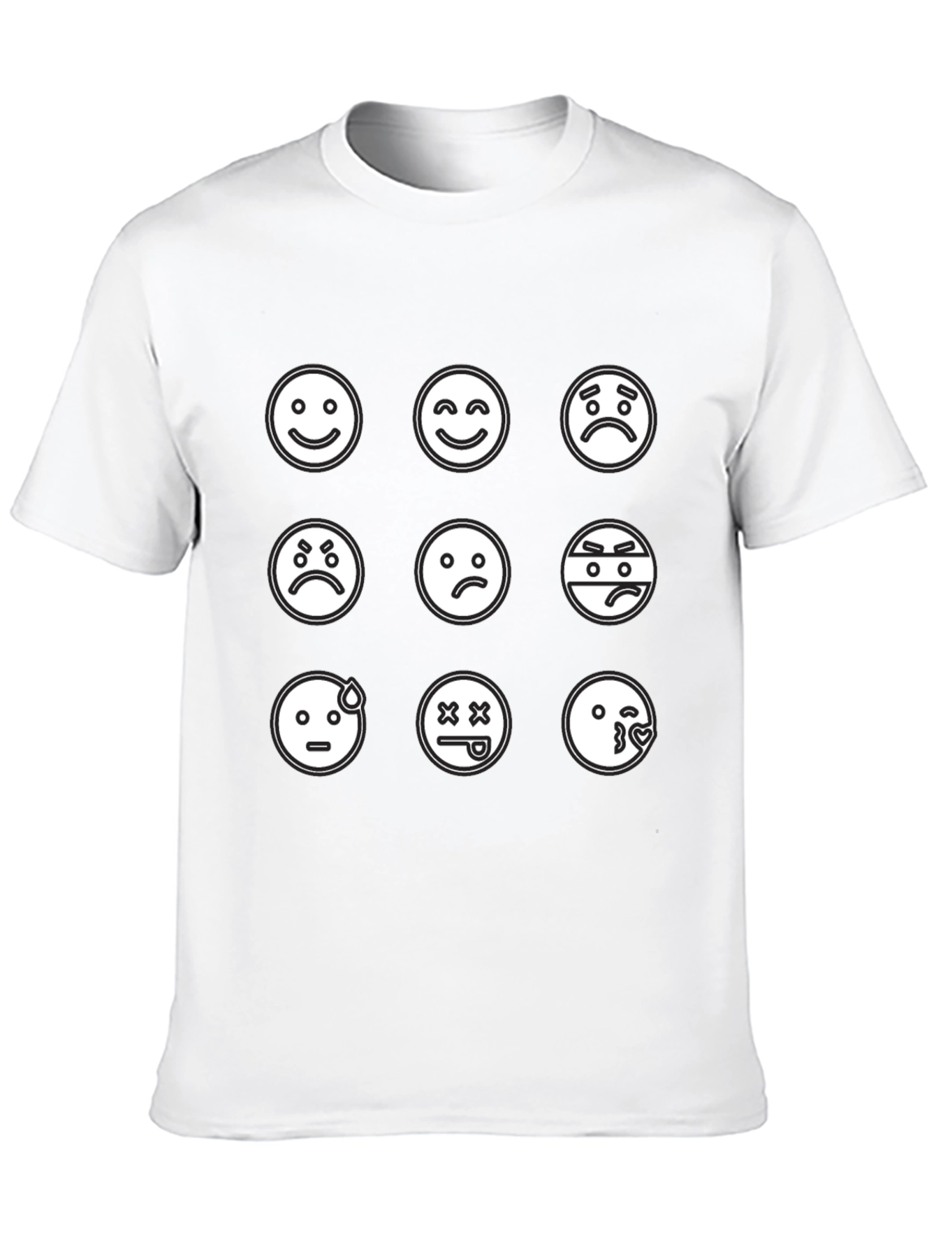 Emoji Mood T-Shirt - Black