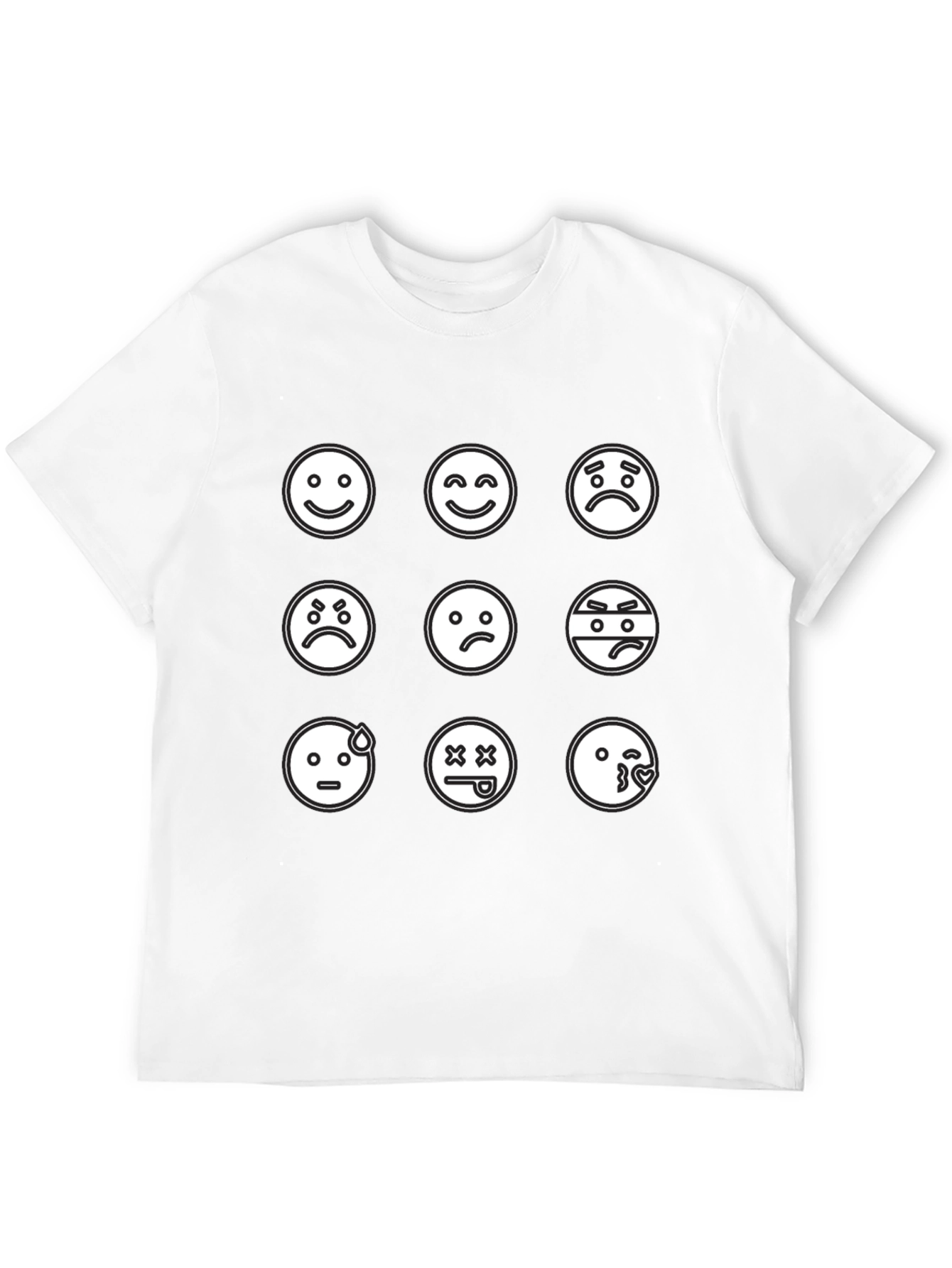 Emoji Mood T-Shirt - Black