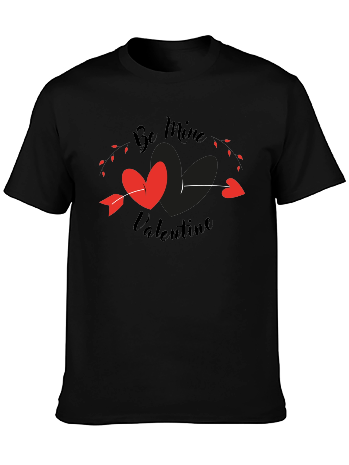 Be Mine Valentine T-Shirt - Heart Arrow Design