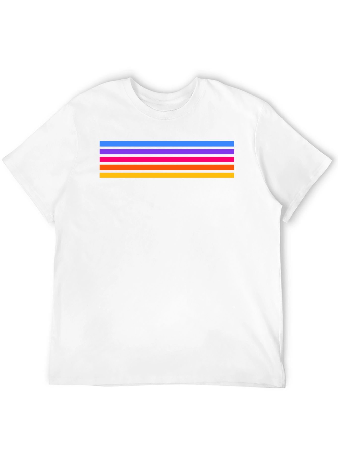 Retro Stripe Tee - Stylish Black T-Shirt