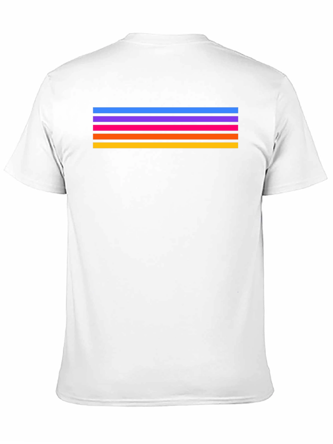 Retro Stripe Tee - Stylish Black T-Shirt