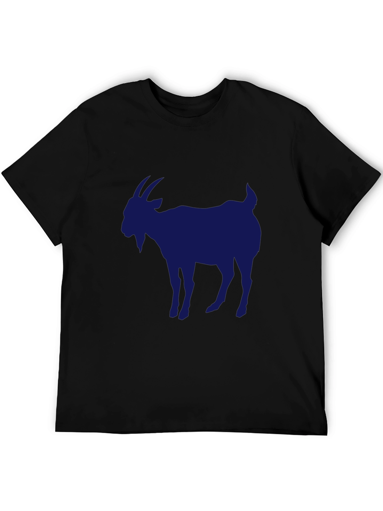 Mens Black Goat Graphic T-Shirt