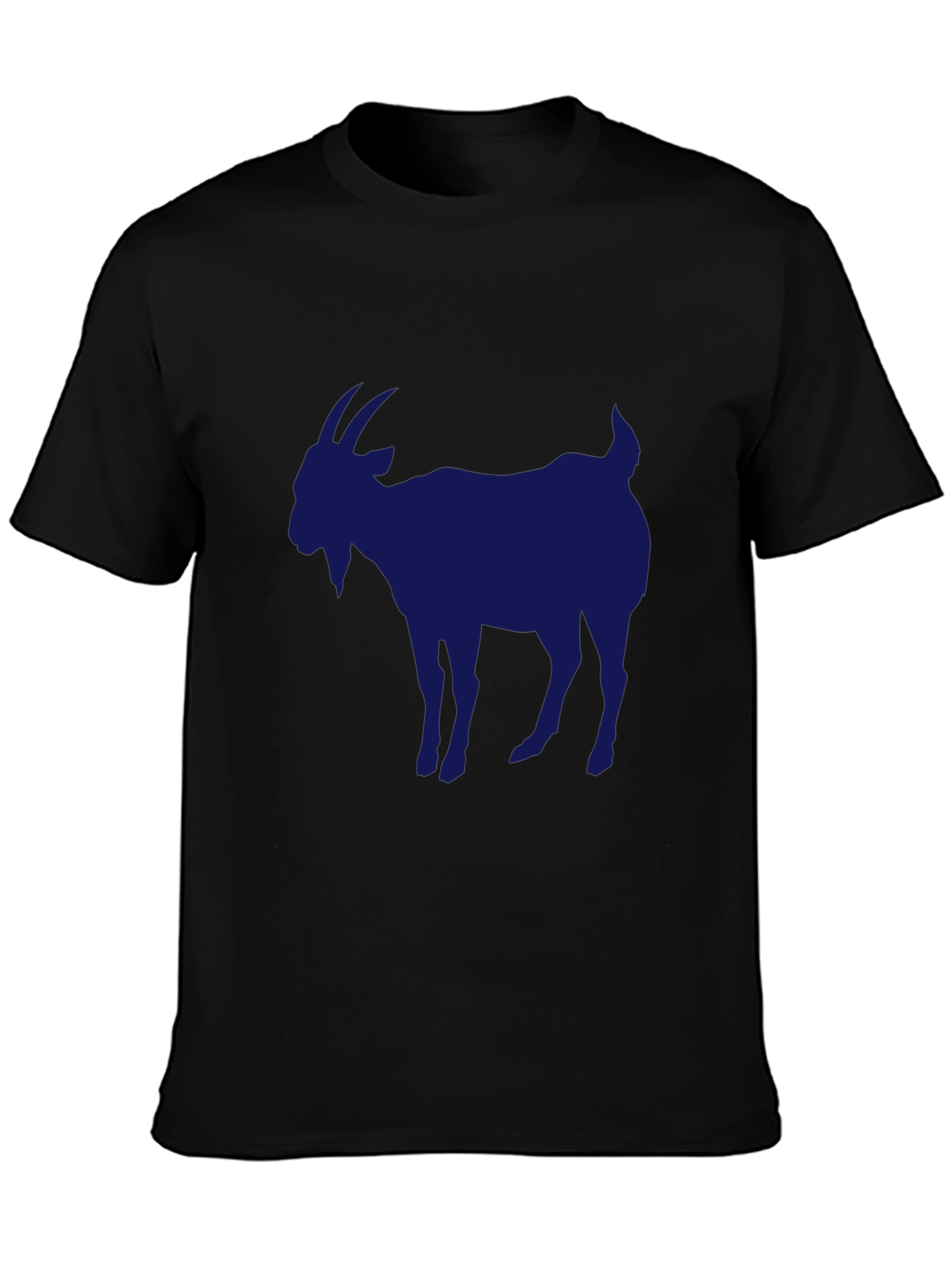 Mens Black Goat Graphic T-Shirt