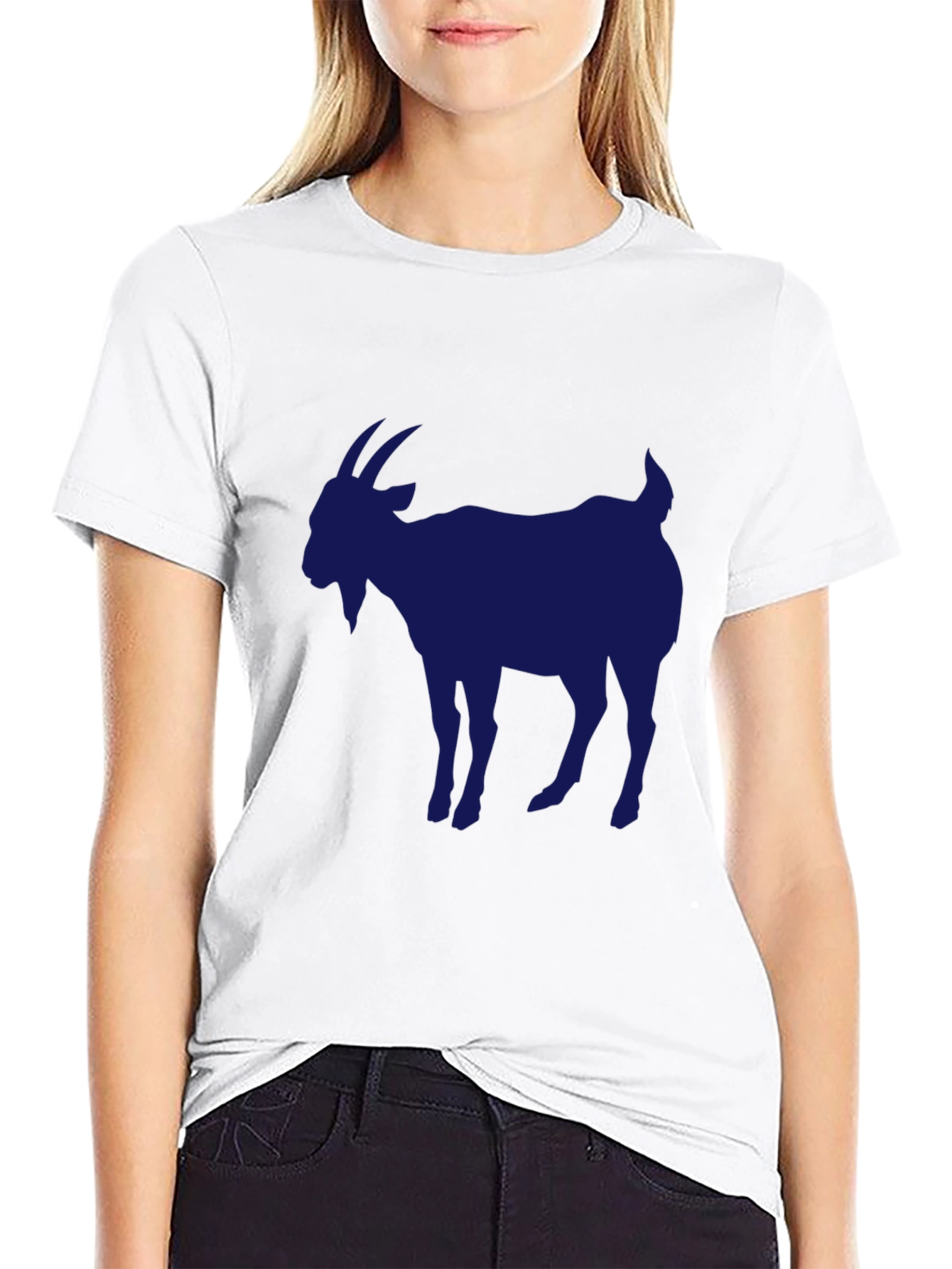 Mens Black Goat Graphic T-Shirt