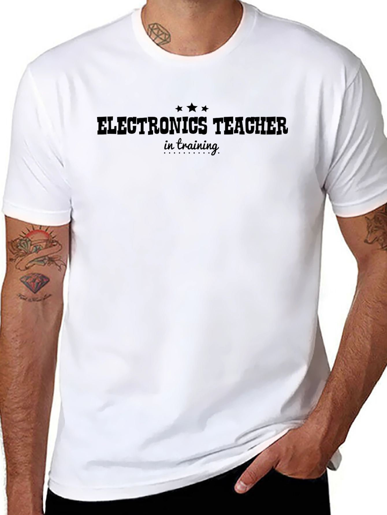 Electronics Teacher in Training Black T-Shirt