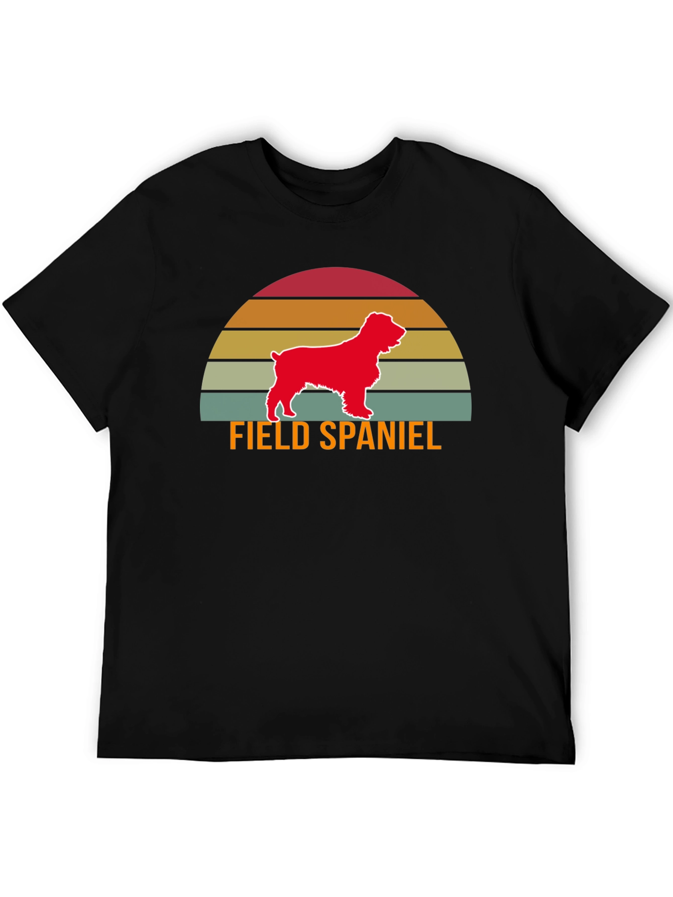 Field Spaniel T-Shirt Retro Dog Design