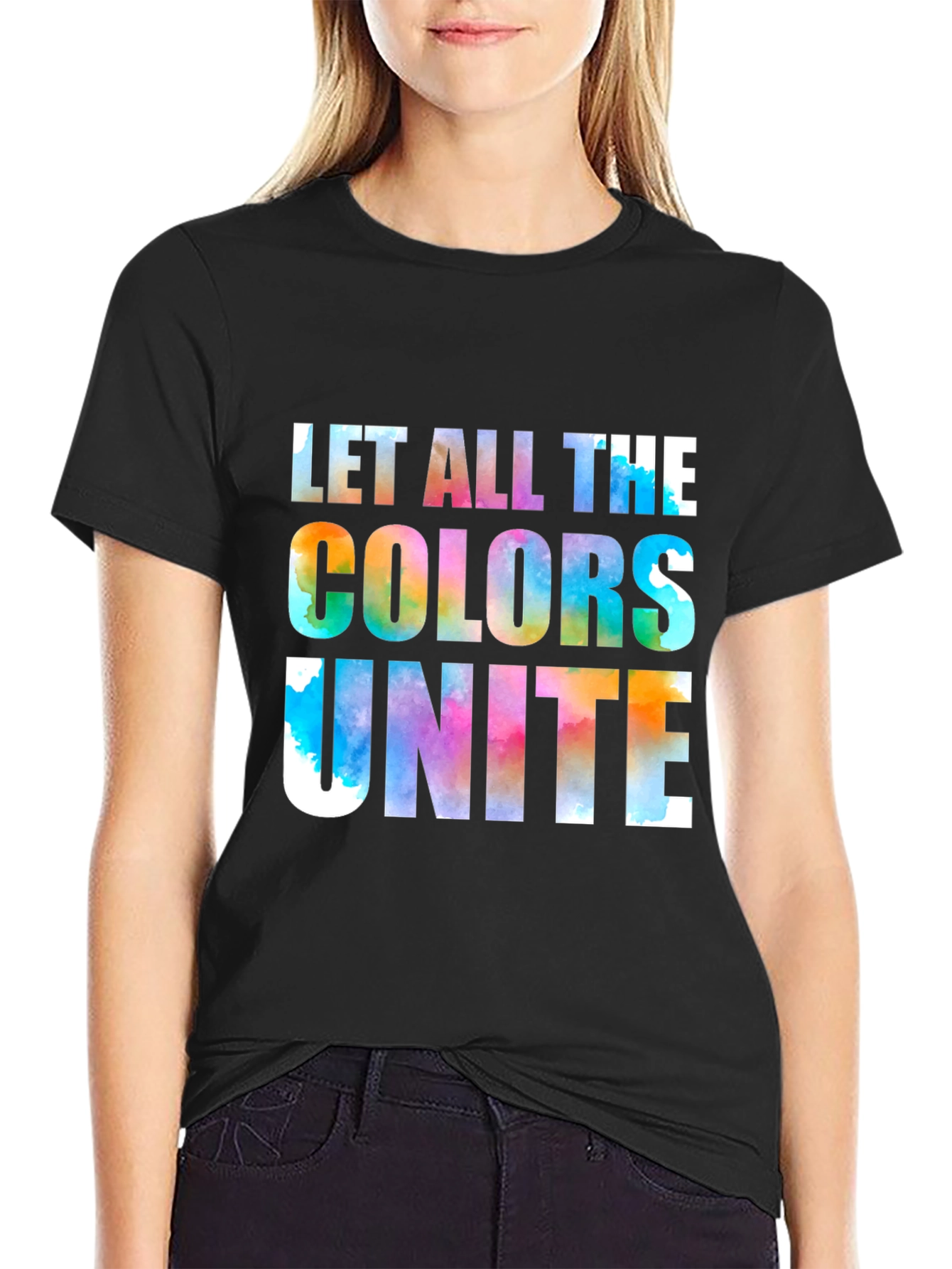 Colorful Unite Graphic T-Shirt