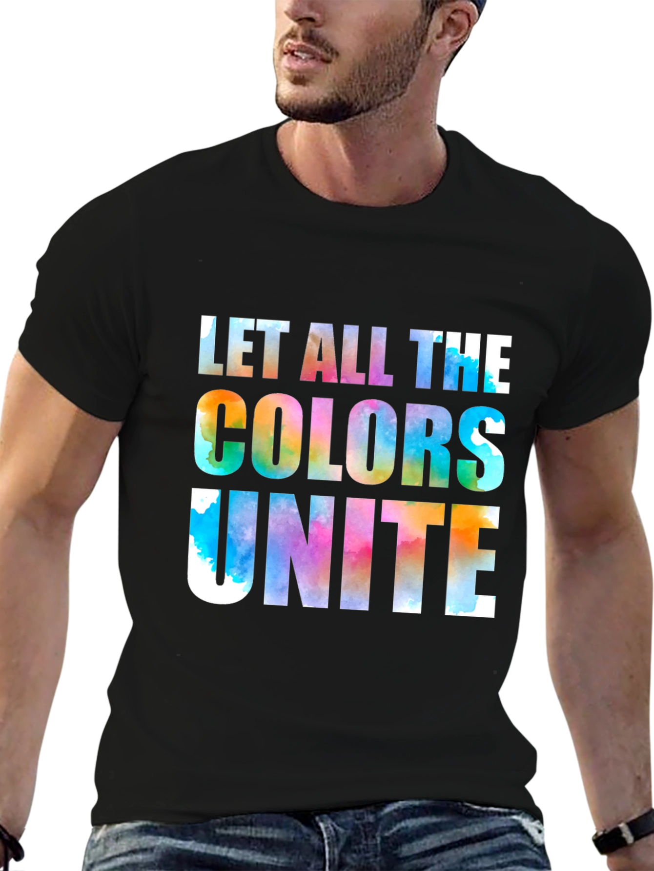 Colorful Unite Graphic T-Shirt