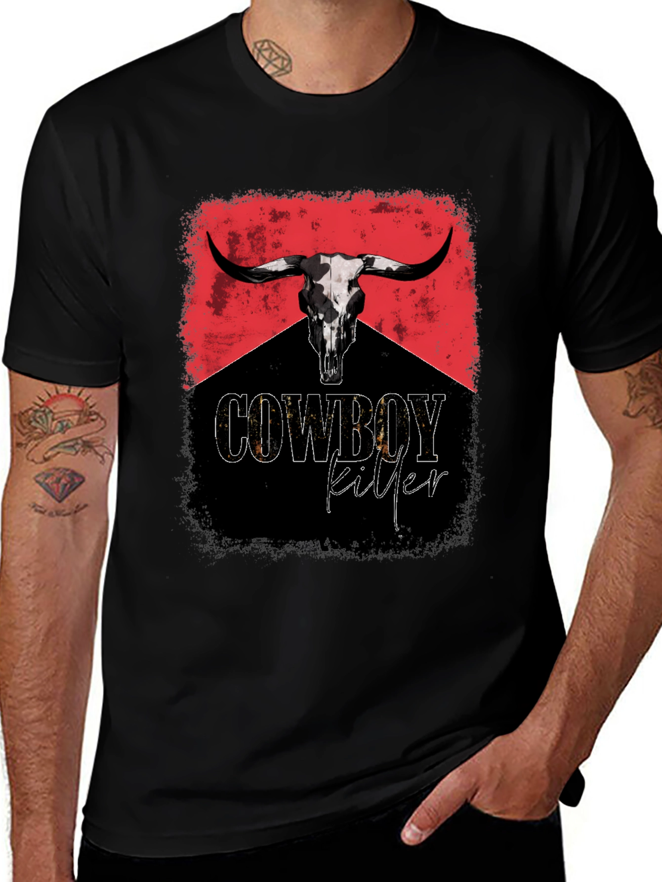Cowboy Killer Graphic Tee - Bold Western Style