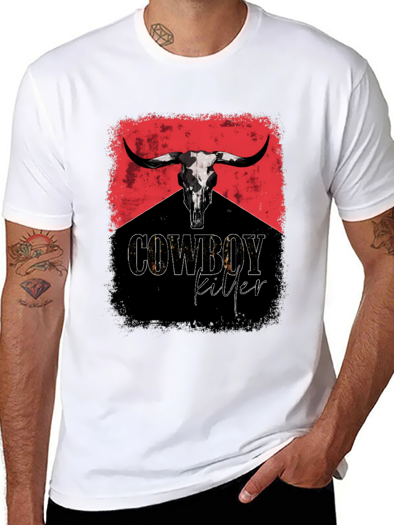 Cowboy Killer Graphic Tee - Bold Western Style