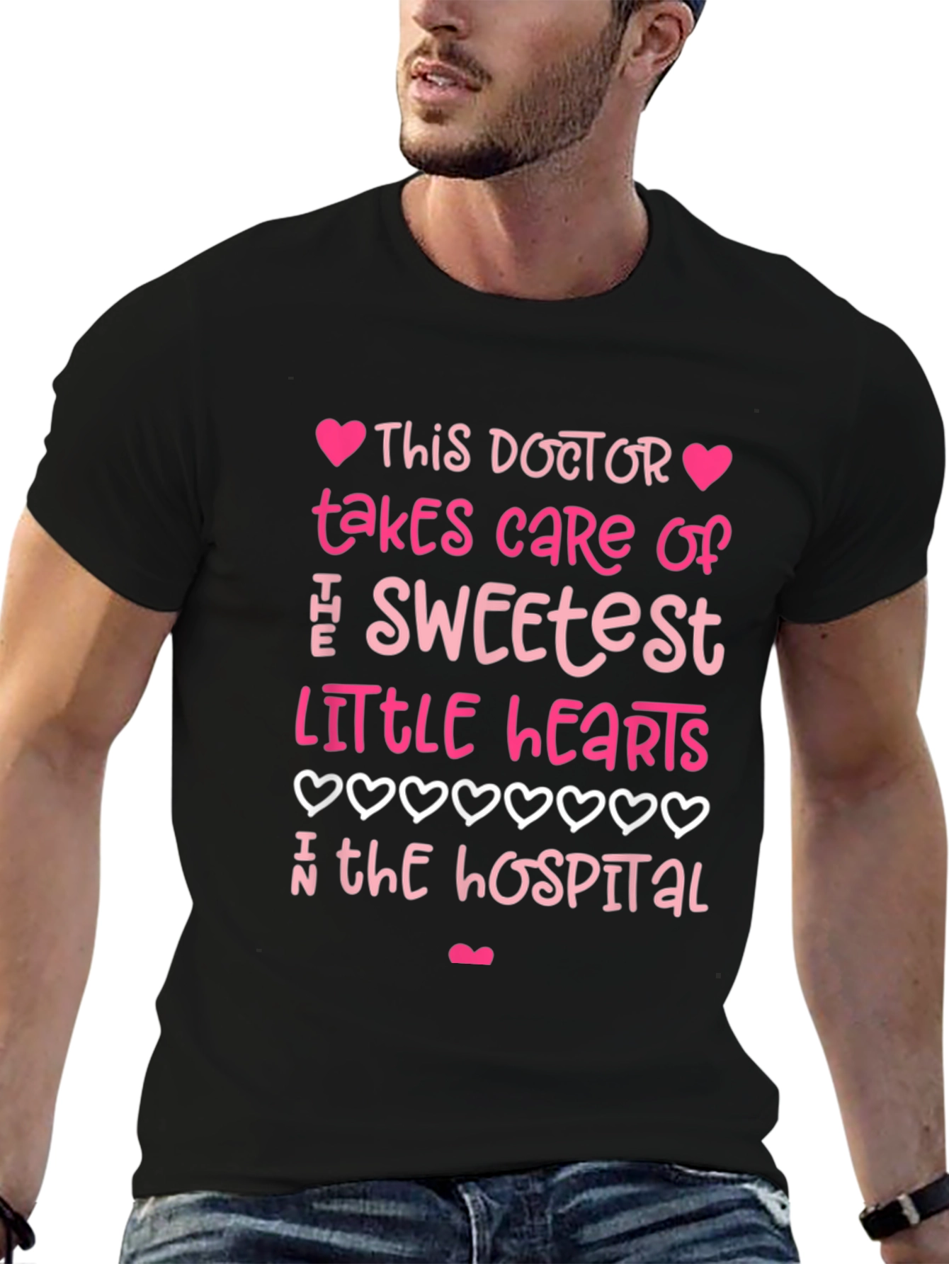 Sweetest Doctor T-Shirt - Heart Design