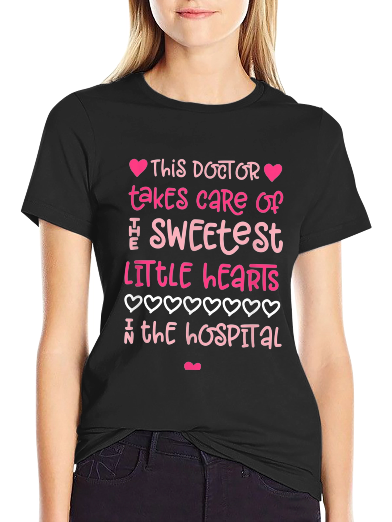 Sweetest Doctor T-Shirt - Heart Design