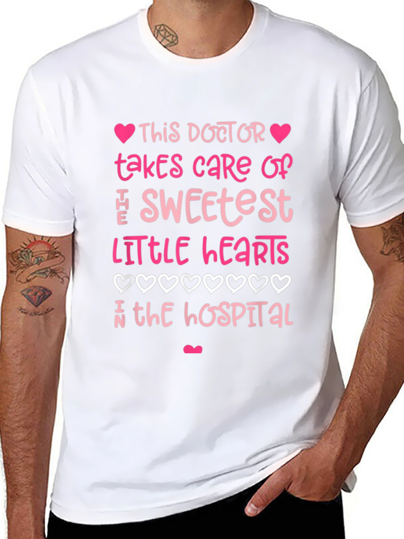 Sweetest Doctor T-Shirt - Heart Design