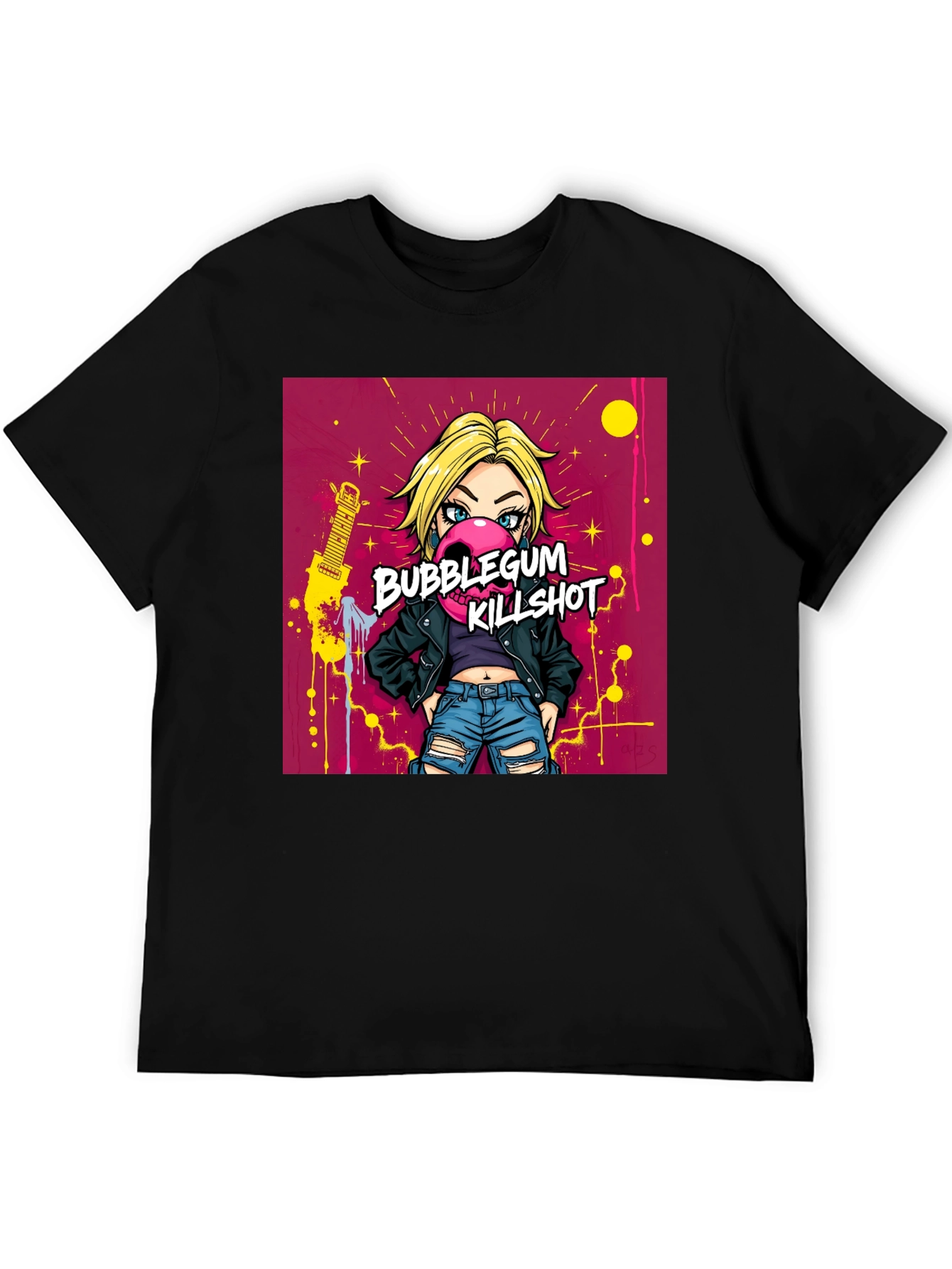 Bubblegum Killshot Graphic Tee - Black