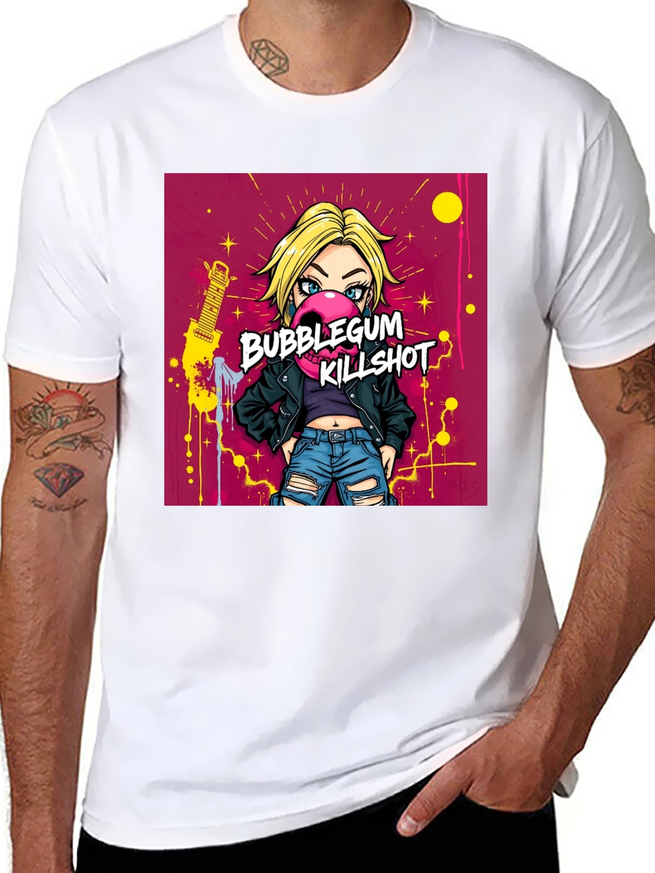 Bubblegum Killshot Graphic Tee - Black